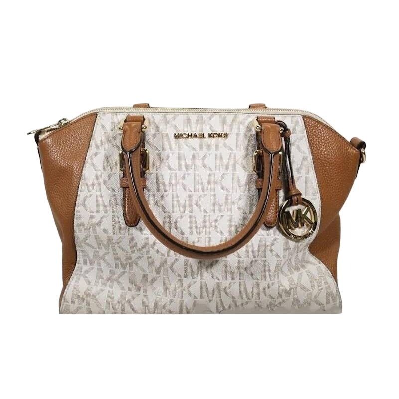 Michael Kors Michael Kors Ciara Vanilla Acorn Signature Convertible Bag Size ONE SIZE - 9 Thumbnail