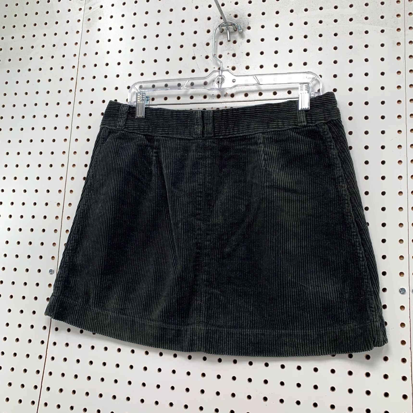 Abercrombie & Fitch Abercrombie & Fitch Corduroy A-Line Skirt Womens 10 Black 100% Cotton 32x16 Shrt Casual Women Size 32" / US 10 / IT 46 - 6 Thumbnail