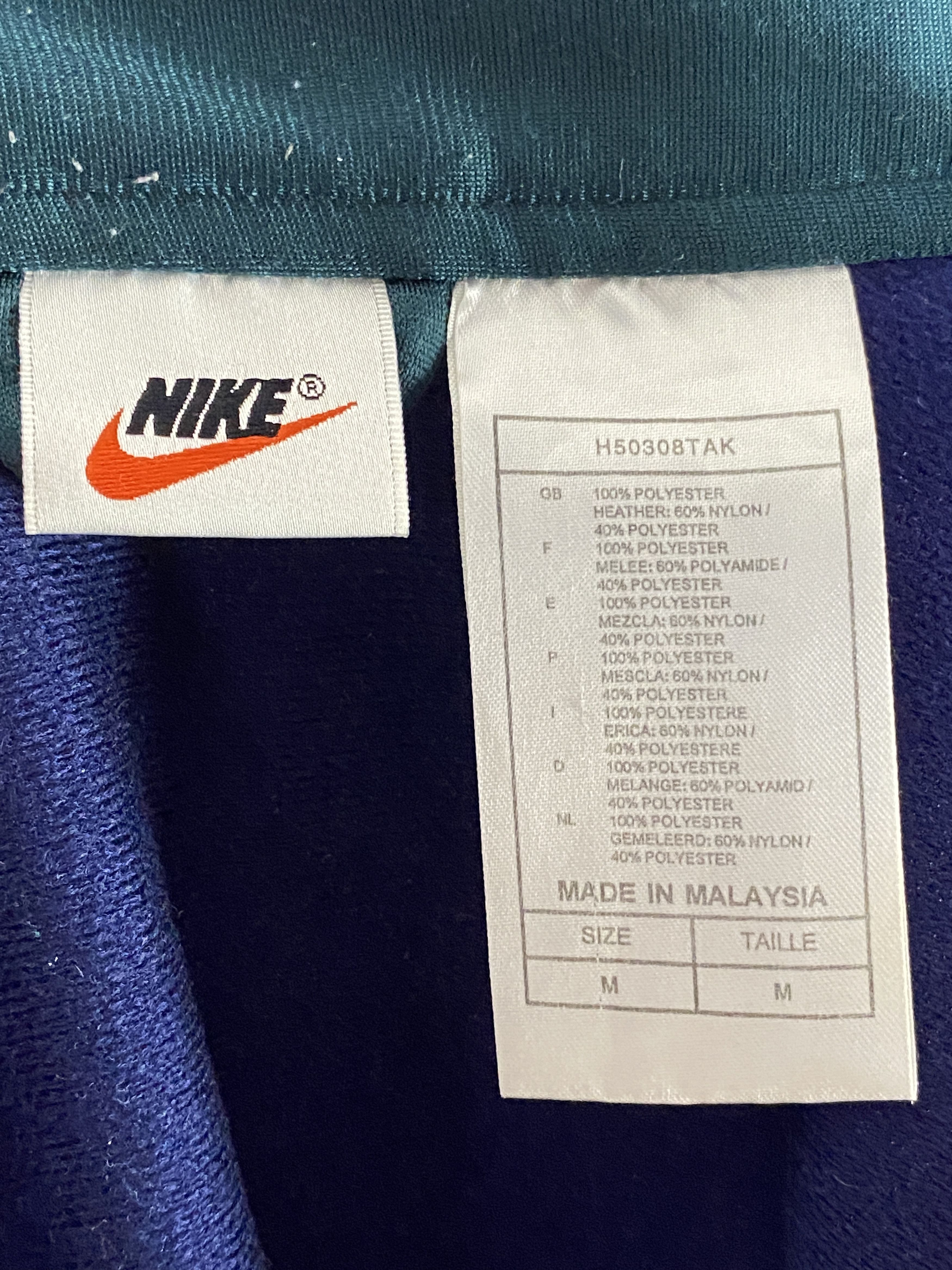 Nike × Vintage 90s Nike Big Spell Out Vintage Men's Track Jacket - M Size US M / EU 48-50 / 2 - 5 Thumbnail
