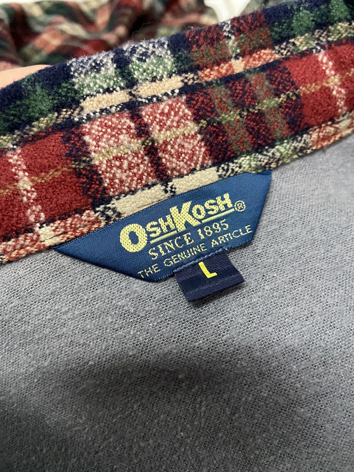 Oshkosh VINTAGE OSHKOSH FLANNEL WOOL JACKET Size US L / EU 52-54 / 3 - 11 Thumbnail