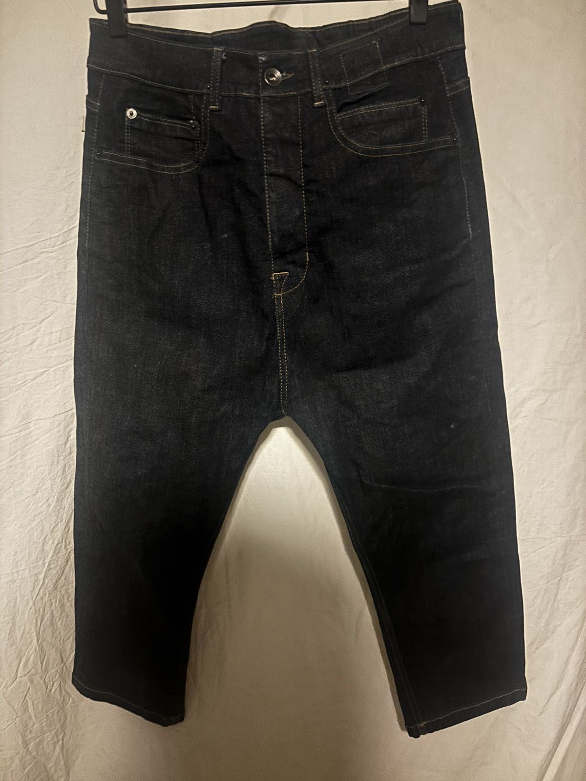 Rick Owens Drkshdw Rick Owens FW16 Mastodon Cropped Astaire Jeans size 27 Size US 27 - 1 Thumbnail