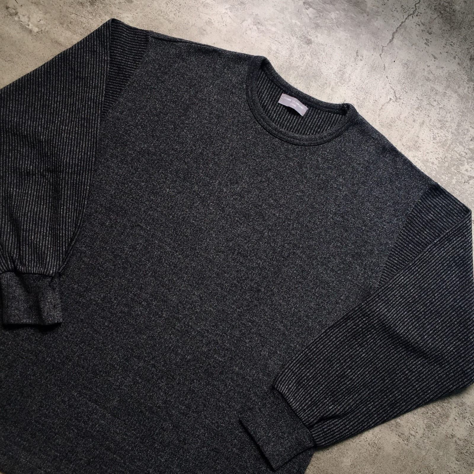 Comme des Garcons Homme Archive 80s CDG Homme Cotton Knit Sweatshirt Size US L / EU 52-54 / 3 - 2 Thumbnail