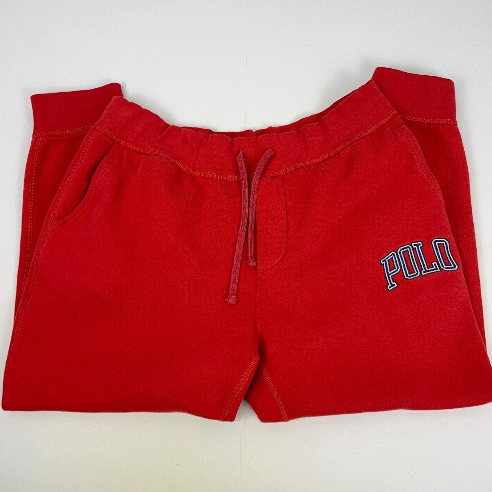 Polo Ralph Lauren Polo Ralph Lauren Joggers Sweatpants Logo Spell Out Red L Size US 36 / EU 52 - 1 Thumbnail