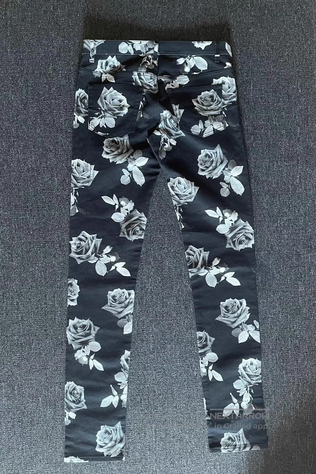 Dior Floral Print Denim Pants. Size US 36 / EU 52 - 4 Thumbnail
