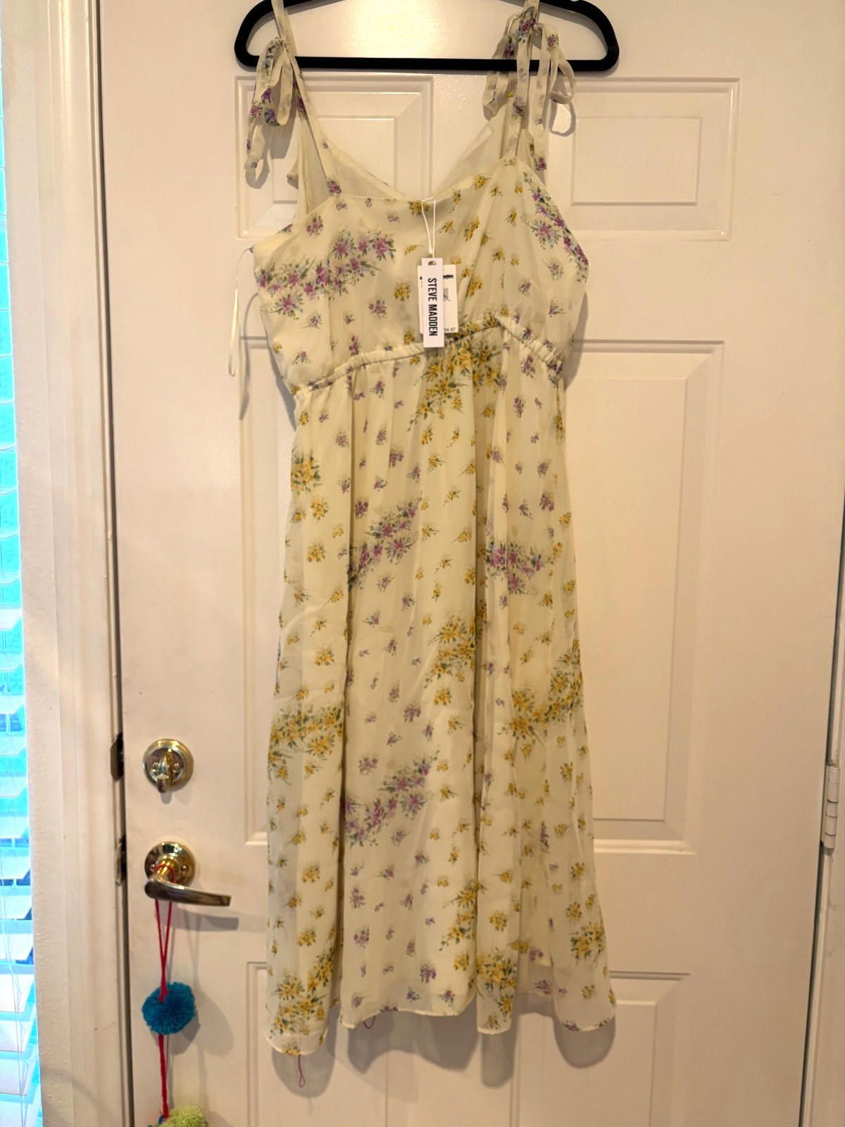 Steve Madden Women's Steve Madden sundress size L cream color #71 Size L / US 10 / IT 46 - 1 Thumbnail