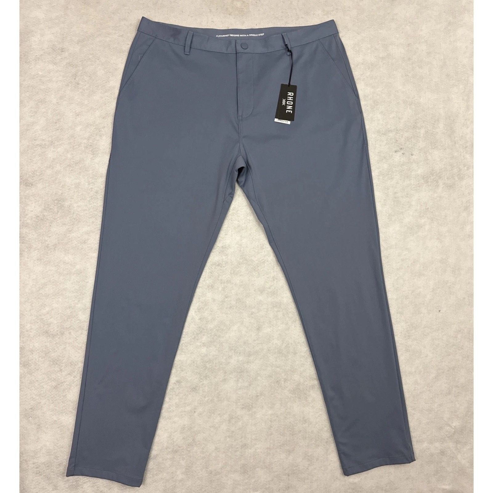 Rhone Rhone Commuter Pant Mens Size 40 Slim Slate Blue Flex Knit Size US 40 / EU 56 - 3 Thumbnail