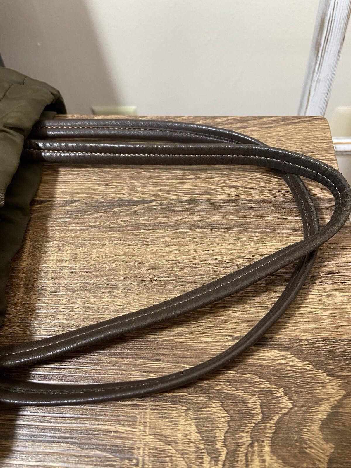 Prada Prada Tessuto nylon rope logo dark green drawstring tote bag Size ONE SIZE - 7 Thumbnail
