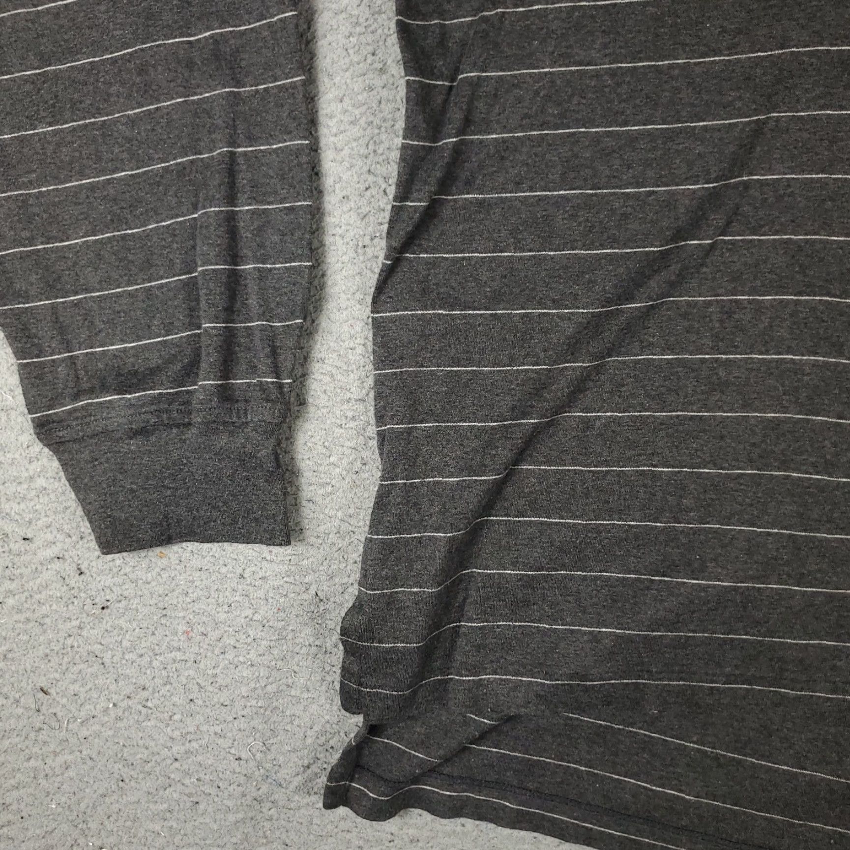 Ralph Lauren VINTAGE Ralph Lauren Polo Shirt Men Striped Gray 2XL Long Sleeve Casual Polo Mens 2XL Gray Polo Shirt Size US XXL / EU 58 / 5 - 3 Thumbnail