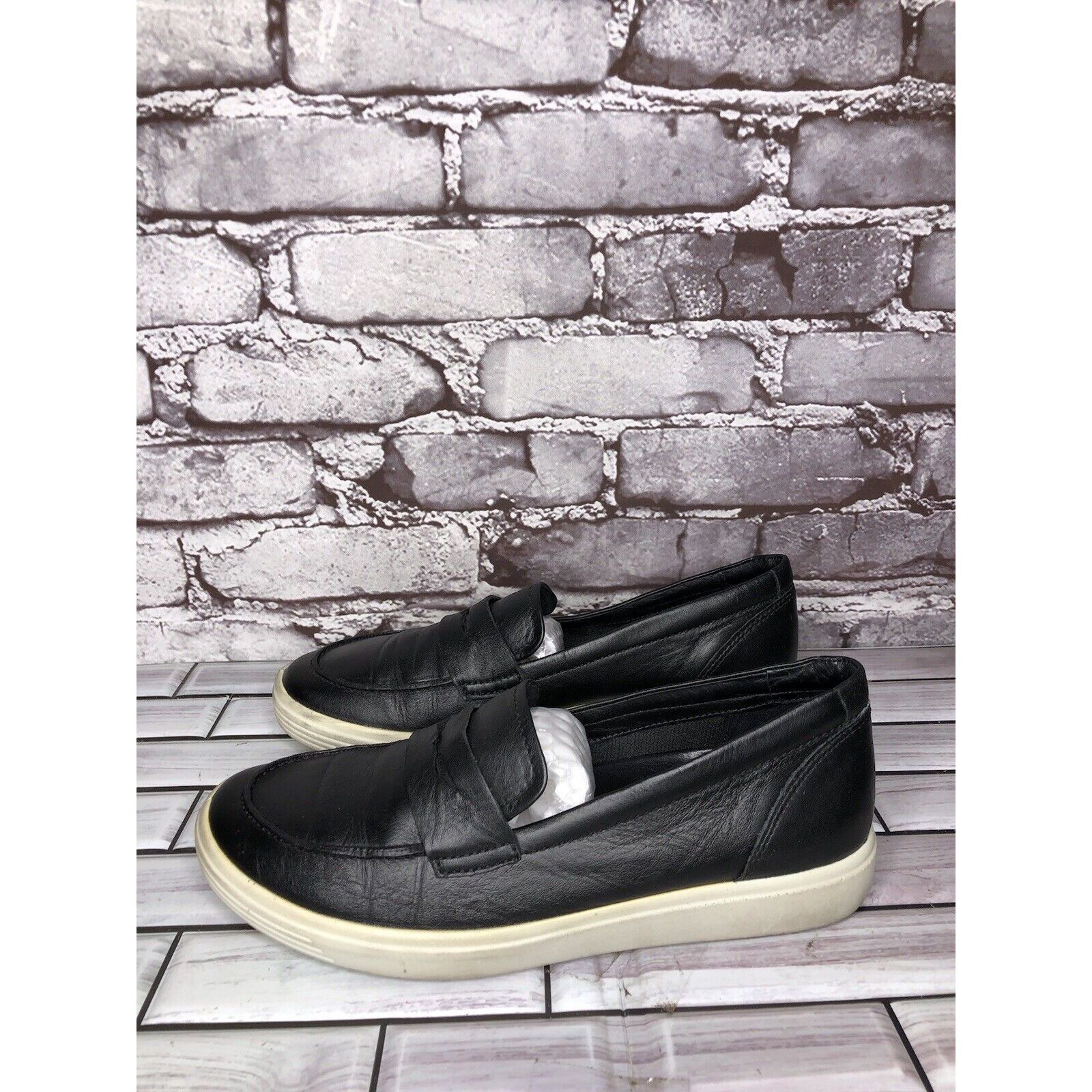 Ecco Ecco Black Leather Penny Loafers Casual Slip On Shoes Women’ Size US 7.5 / IT 37.5 - 18 Thumbnail