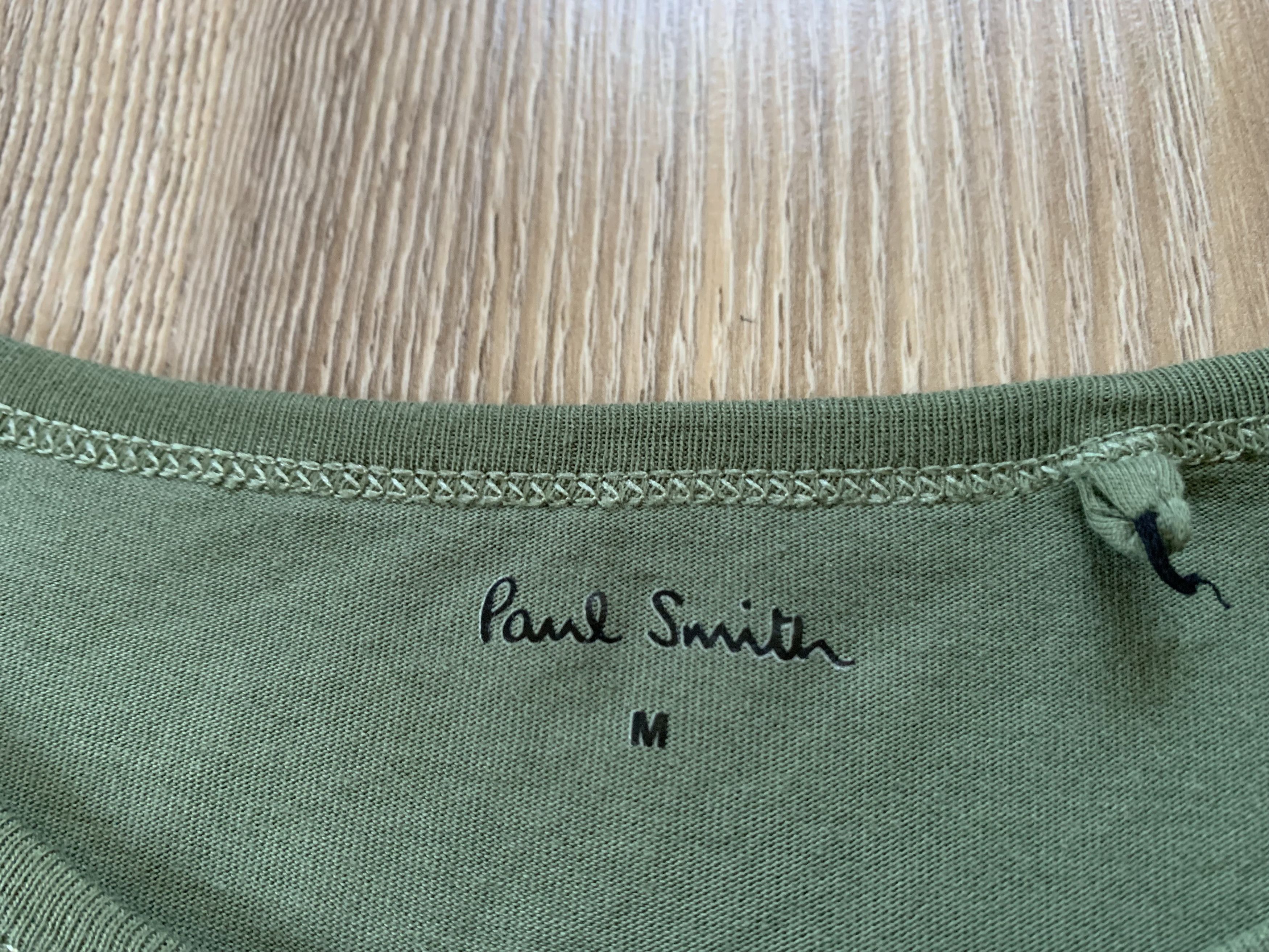 Designer × Paul Smith Paul Smith Khaki Cotton Basic T Shirt Size US M / EU 48-50 / 2 - 6 Thumbnail