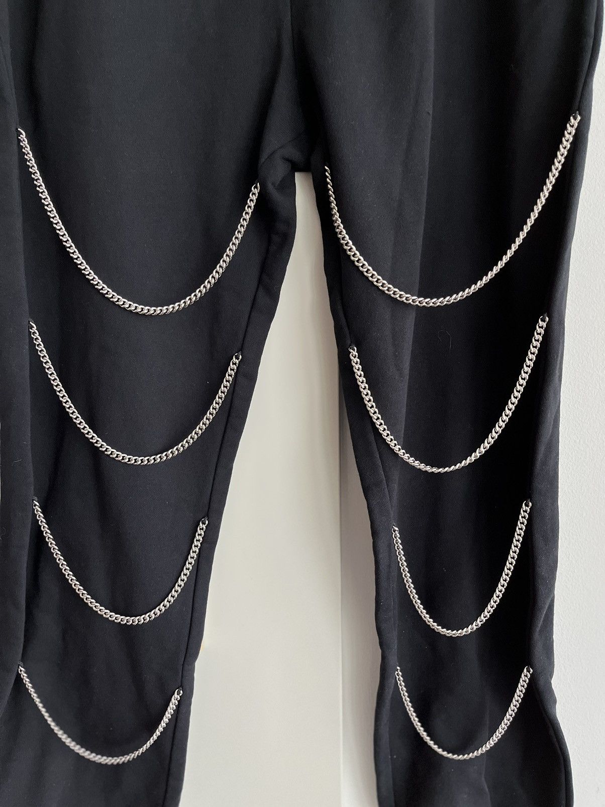 Celine × Hedi Slimane Super Runway RARE Celine By Hedi Chain Sweatpants Brand New Size US 35 - 13 Thumbnail