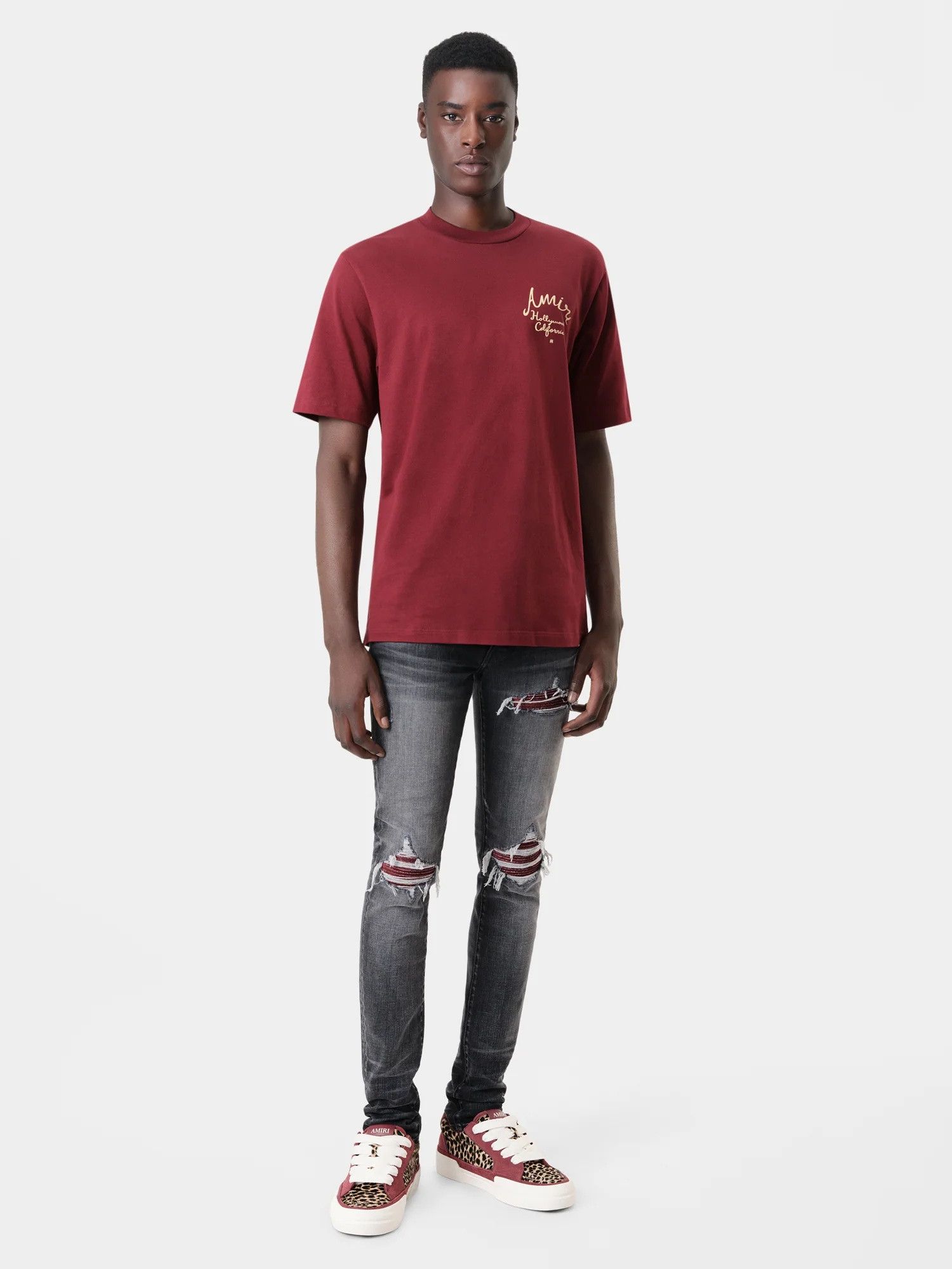 Amiri o1orln1025 Hollywood T-Shirt in Red Size US XL / EU 56 / 4 - 2 Thumbnail