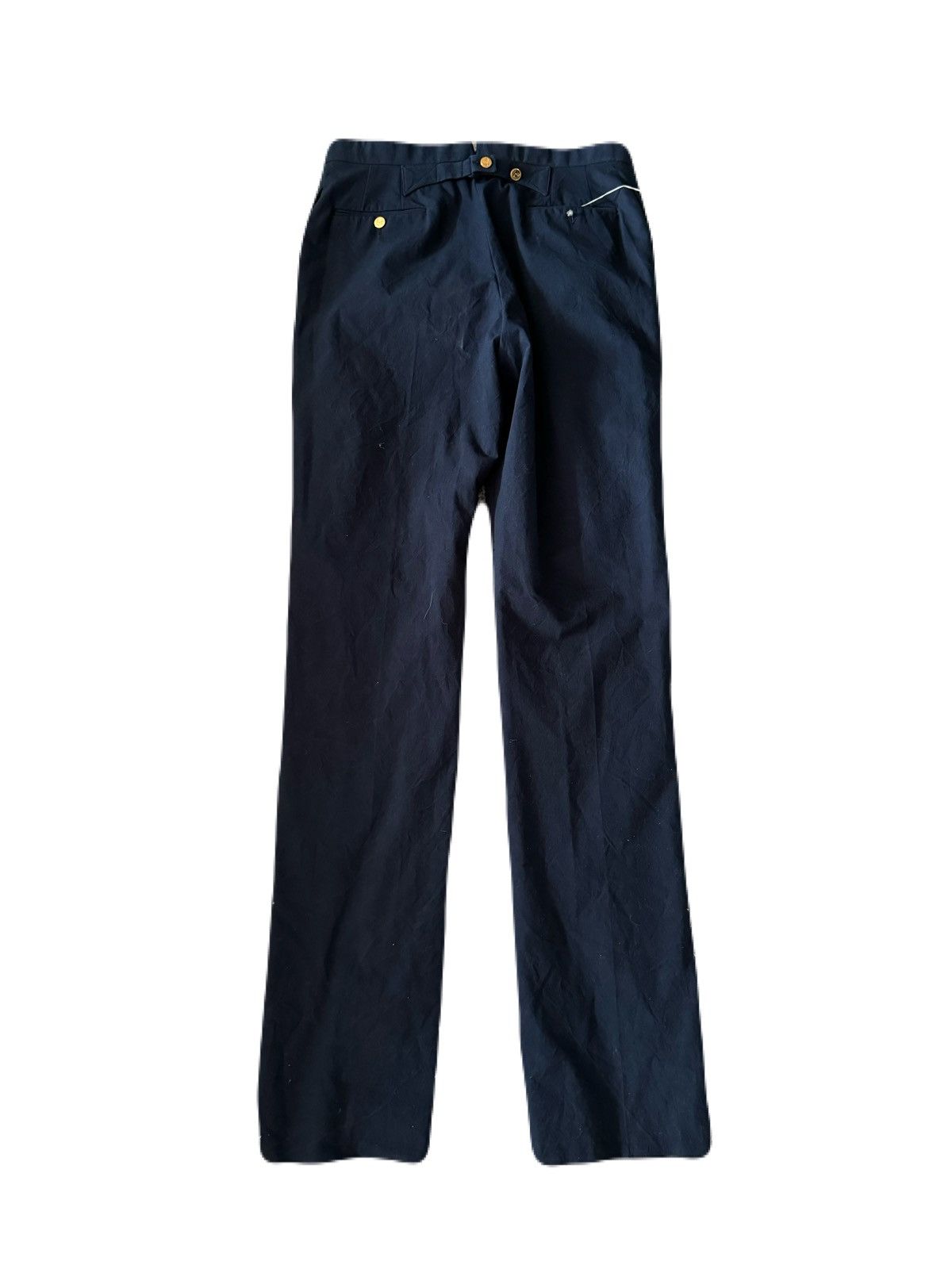 Thom Browne Single Pleated Trouser in salt shrink cotton Size US 32 / EU 48 - 2 Thumbnail