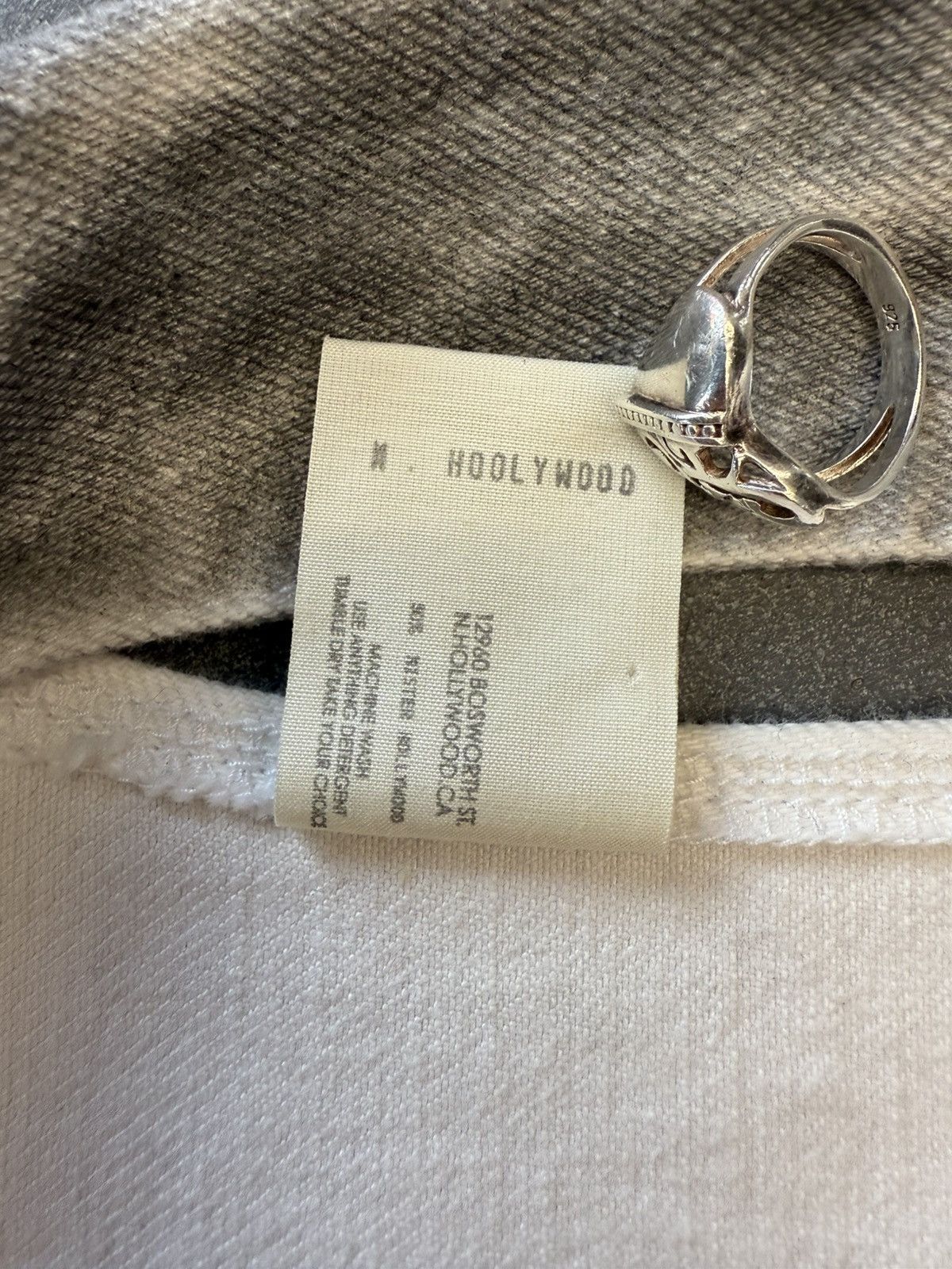 Japanese Brand Congruent Space White Denim Distressed Jacket Size US M / EU 48-50 / 2 - 6 Thumbnail