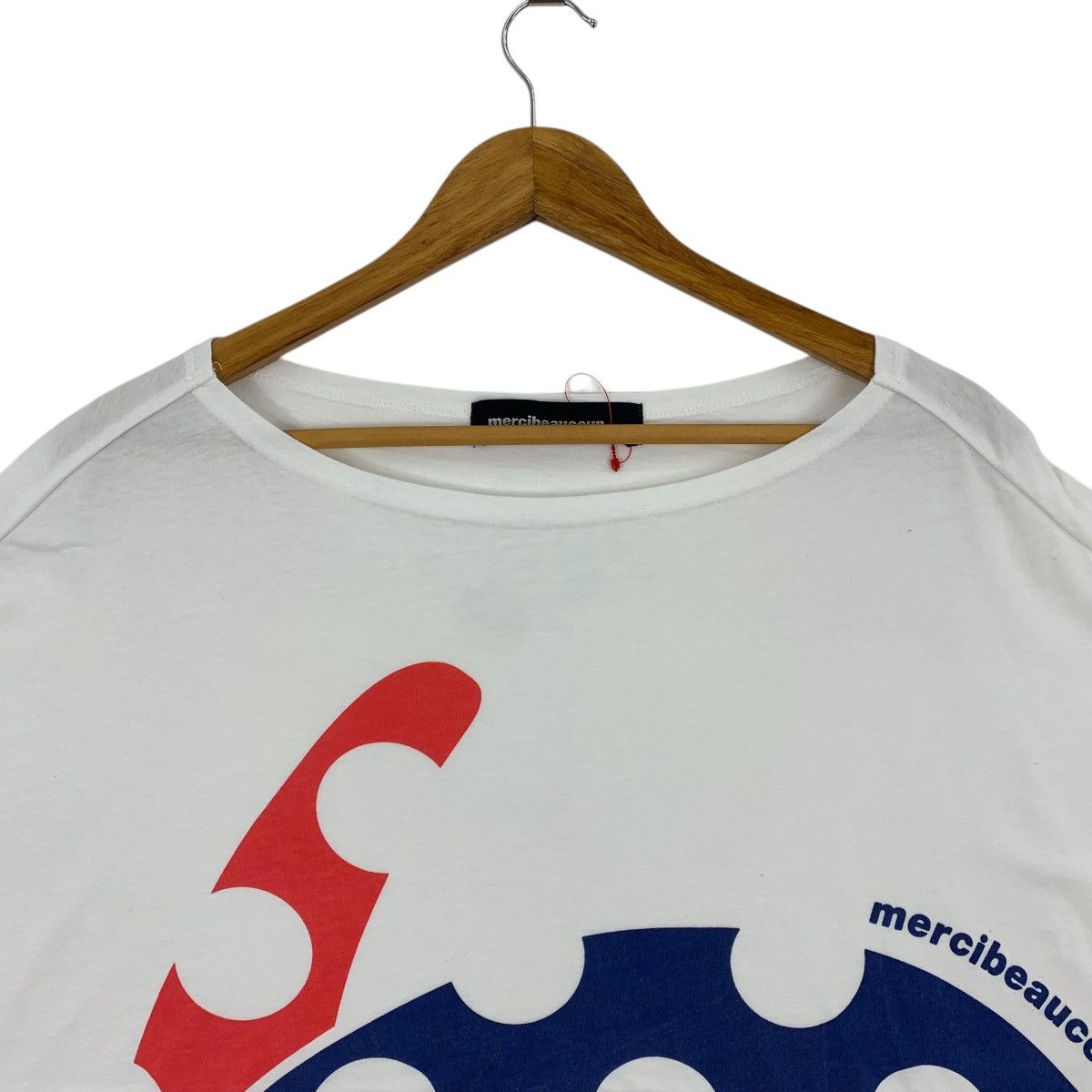 Issey Miyake × mercibeaucoup MERCIBEAUCOUP Cropped Baggy relaxed stylish women tee Size XXL / US 16-18 / IT 52-54 - 2 Thumbnail