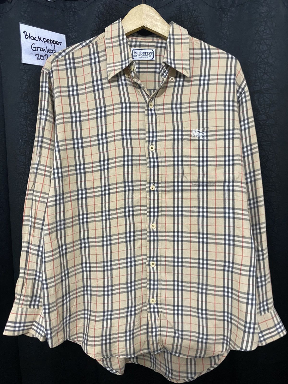 Burberry Vintage Burberry Novacheck Shirt Size US M / EU 48-50 / 2 - 1 Thumbnail