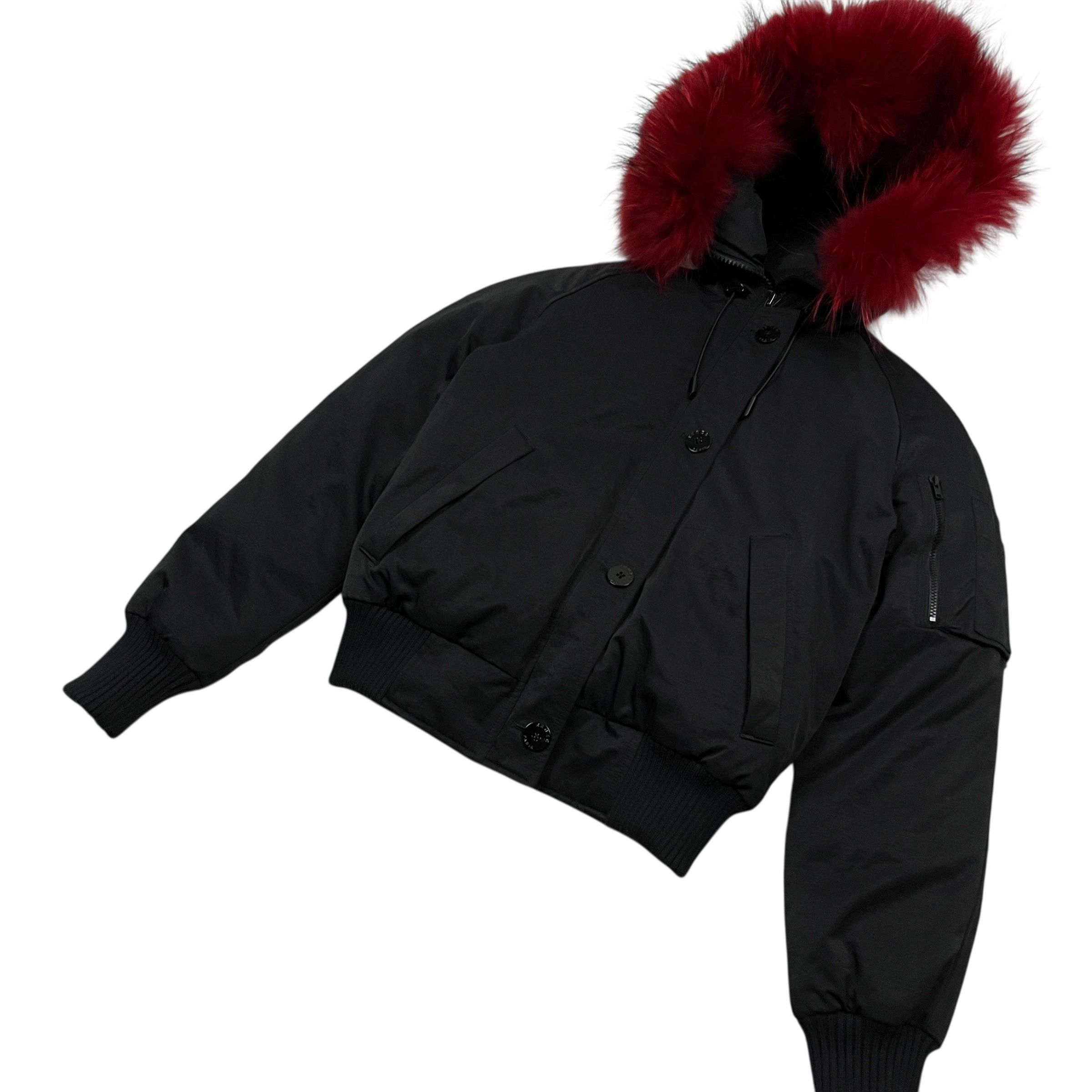 Kenzo Women’s Kenzo Paris Fur Hooded Bomber Jacket - Size XS/S Size S / US 4 / IT 40 - 2 Thumbnail