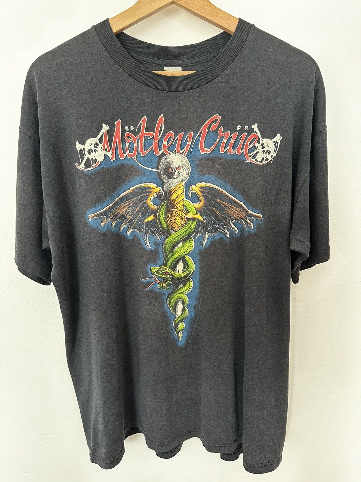 image of Vintage 1989 Motley Crue in Black, Men's (Size XL)