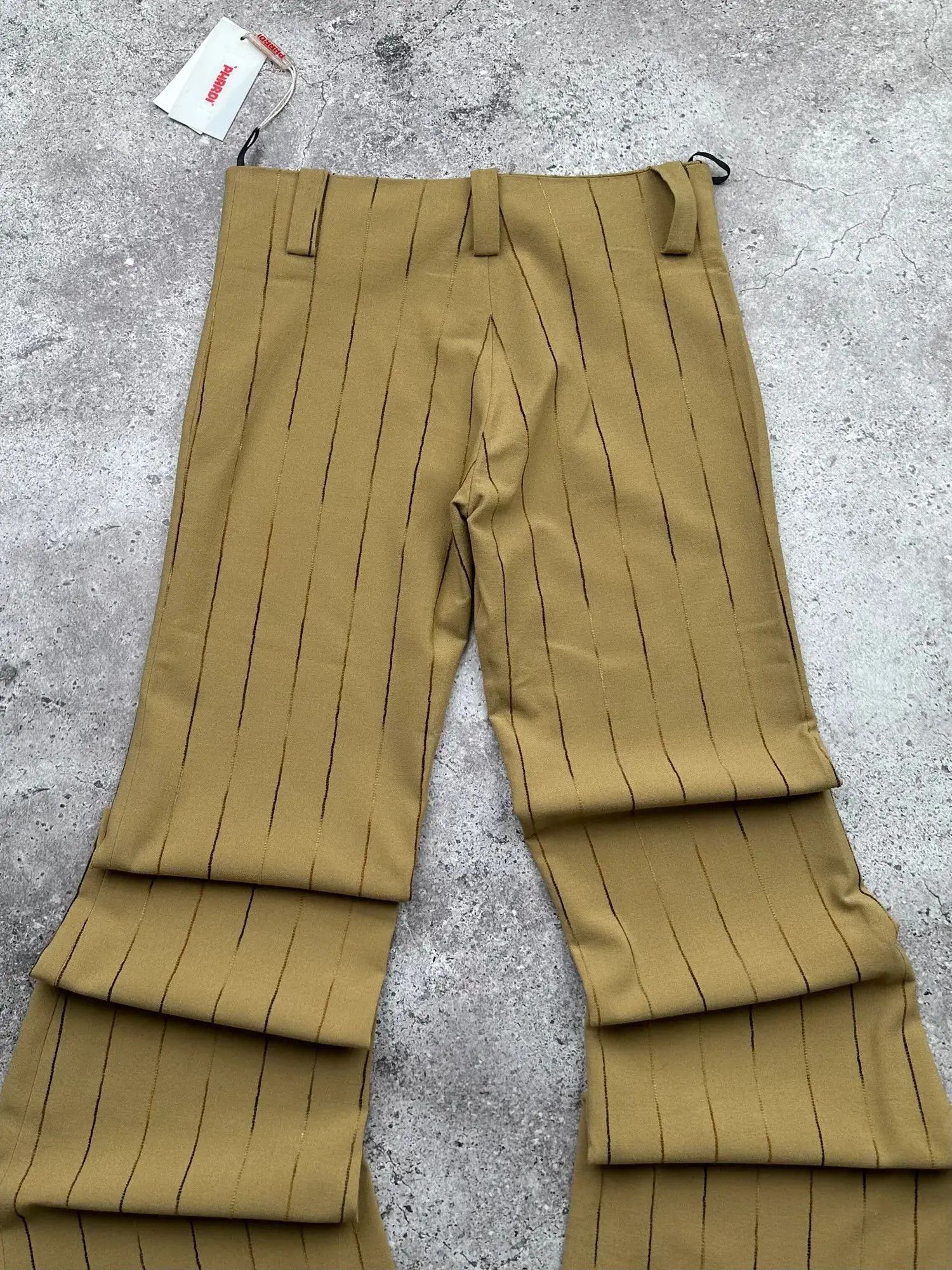 Japanese Brand Vintage Striped Flare Pants C19(V140) Size 25" / US 0 / IT 36 - 6 Thumbnail