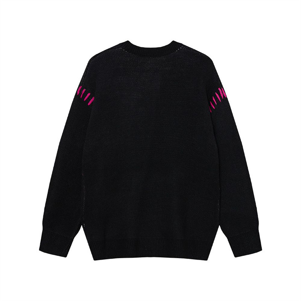 Vintage Loose men's butterfly crew neck sweater y2k Size US M / EU 48-50 / 2 - 2 Thumbnail