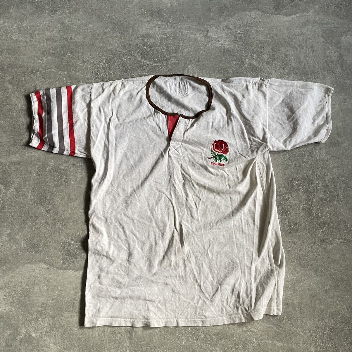 Rare 80s 90s England rugby polo shirt vintage 1991 95 96 tee