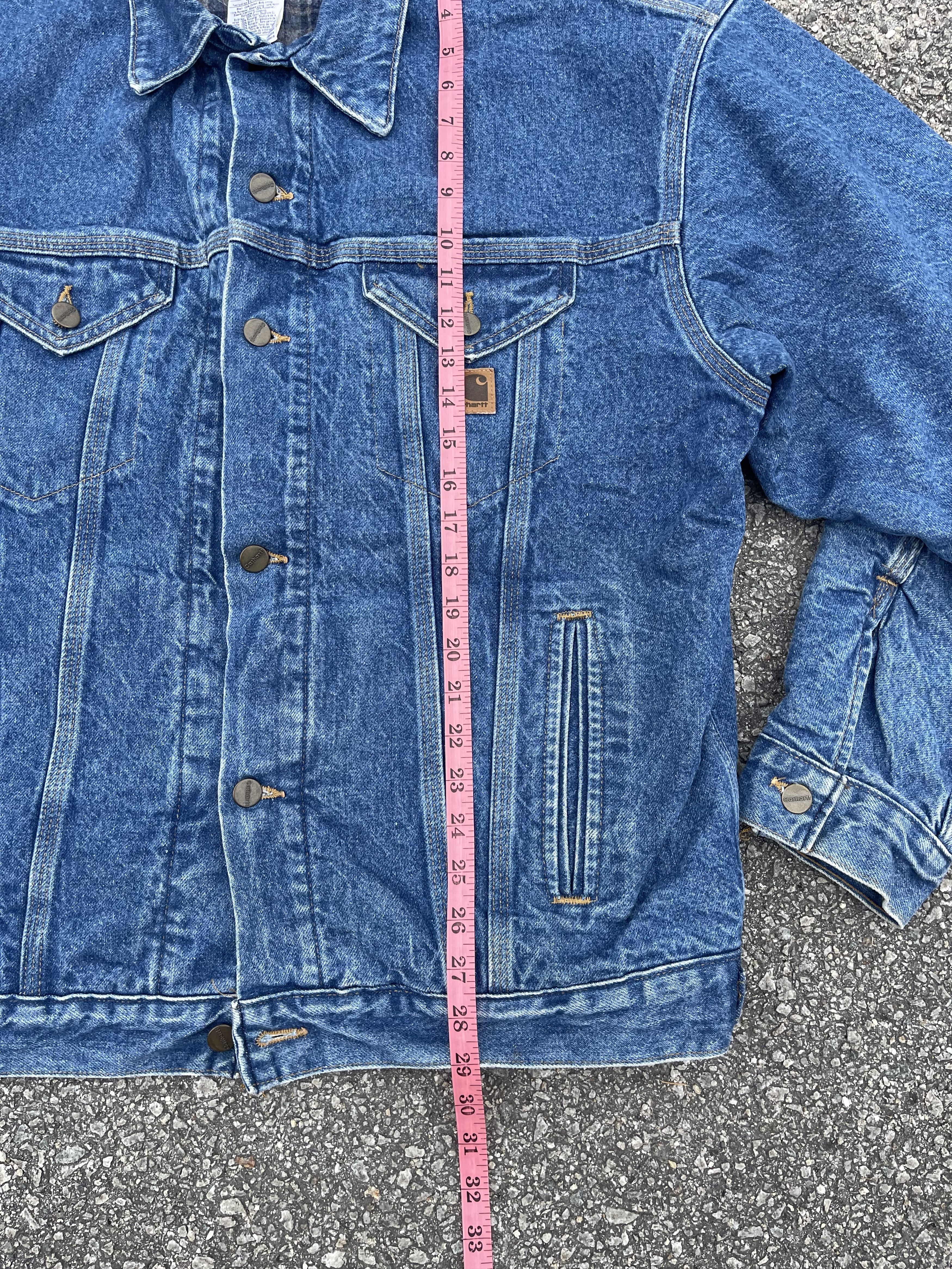 Carhartt × Vintage 90s Carhartt Denim Raw Blanket Linen Jacket Coat Size Large Size US L / EU 52-54 / 3 - 6 Thumbnail