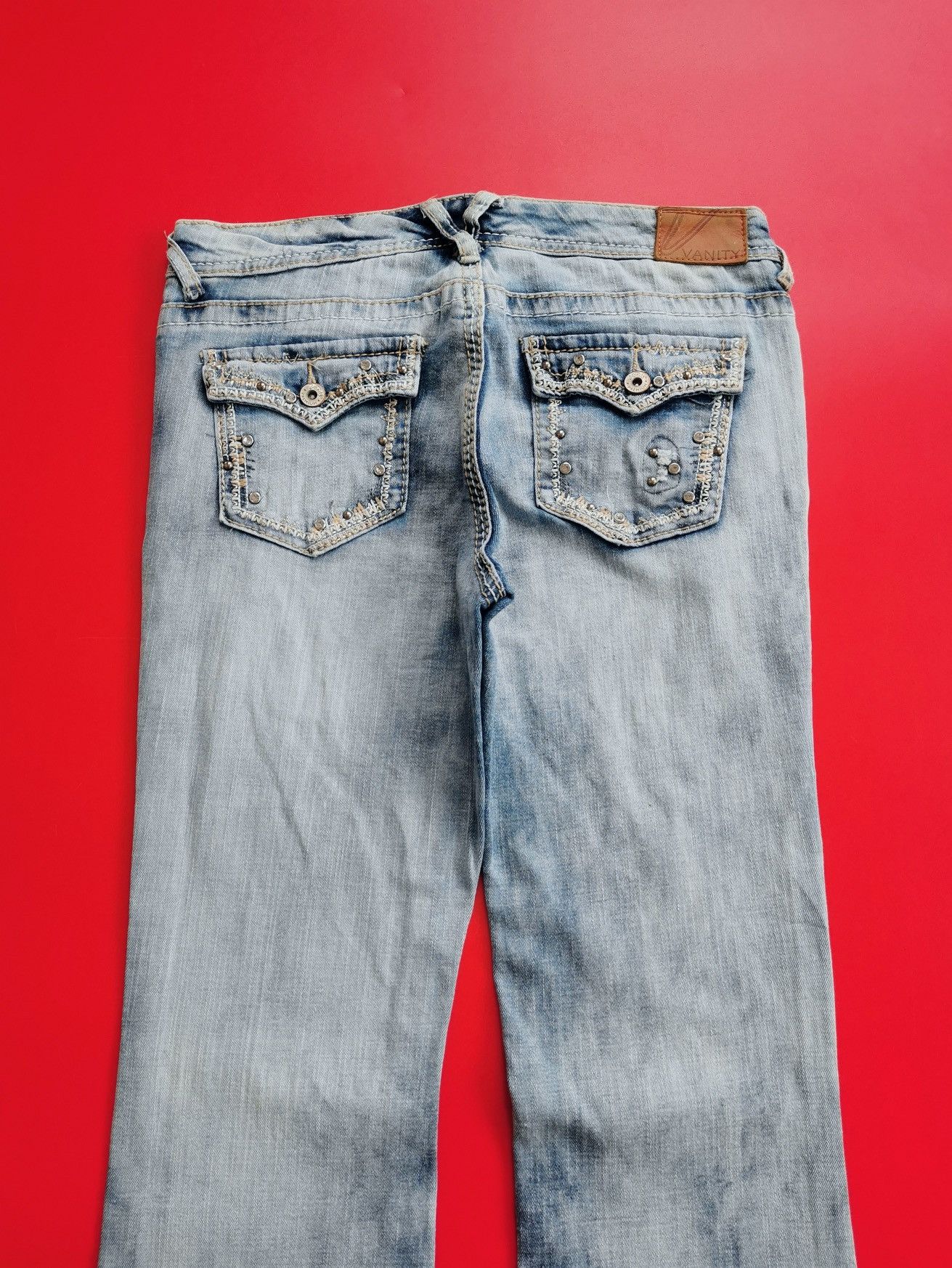 Vintage Y2k Vanity Curvy Bootcut Stretch Jeans Size 30" / US 8 / IT 44 - 6 Thumbnail