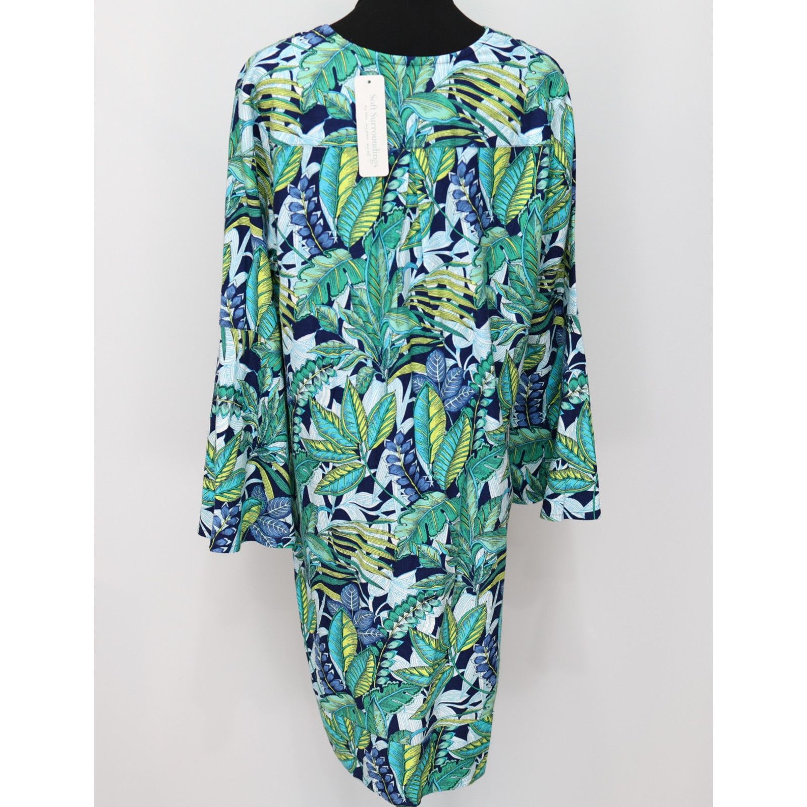 Soft Surroundings NWT SOFT SURROUNDINGS Soleil Linen Blend Dress Sz L $120 Size L / US 10 / IT 46 - 4 Thumbnail