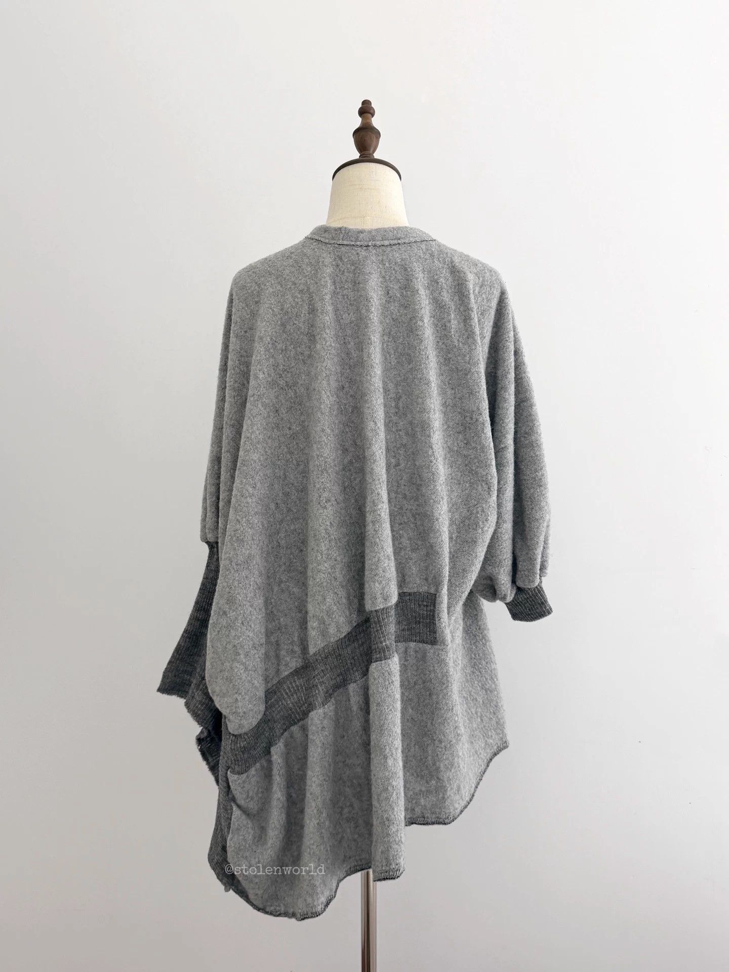 Y's Y's Irregular Paneled Fluffy Wool Top F Size M / US 6-8 / IT 42-44 - 6 Thumbnail