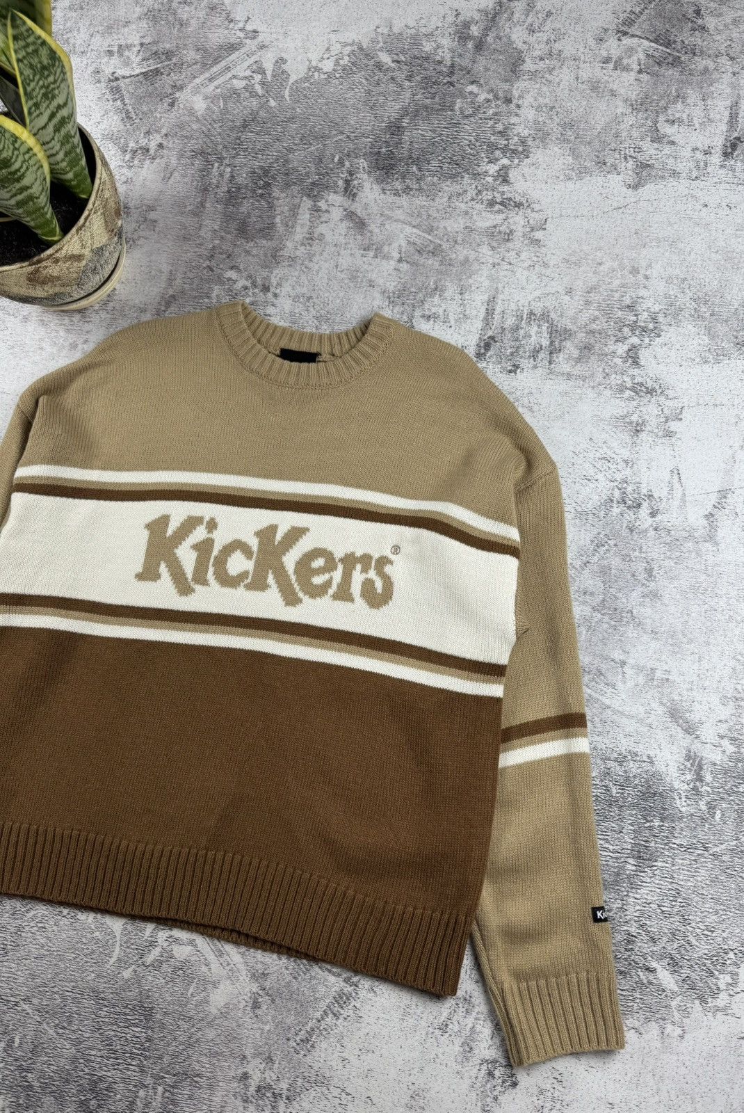 Kickers KICKERS Hip Hop Wool Knit Sweater Small Sweatshirt Pullover Size US S / EU 44-46 / 1 - 3 Thumbnail