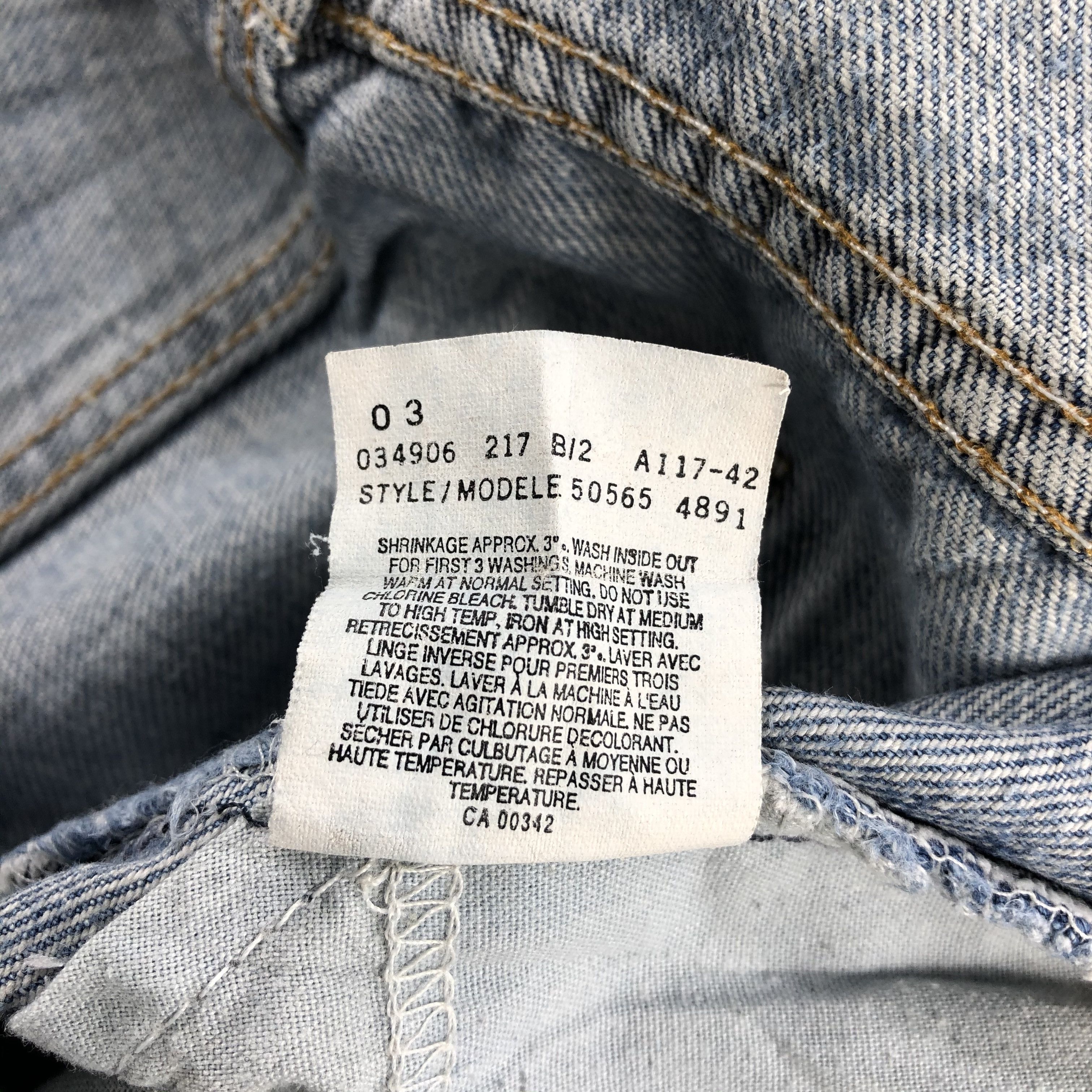Levi's Vintage Levis Jeans Lot 565 Stone Washed Denim-J1049 Size US 37 - 11 Thumbnail
