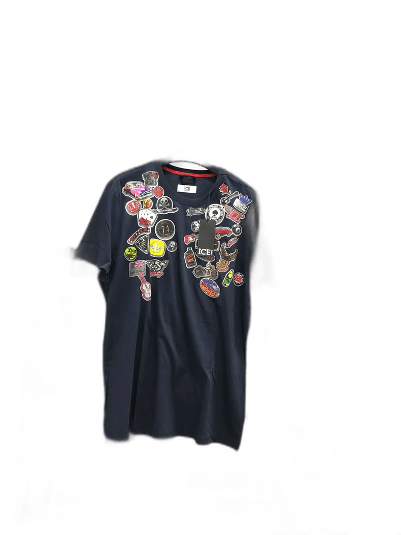 Iceberg ICE Short Sleeve T-Shirt with Patches Size US XXL / EU 58 / 5 - 1 Thumbnail