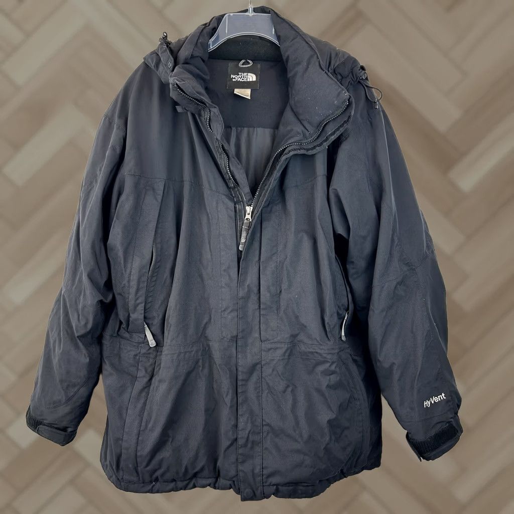 The North Face VINTAGE The North Face Jacket Parka Mens Large Black Down HyVent Outdoors Winter 90s Mens Size US L / EU 52-54 / 3 - 1 Thumbnail