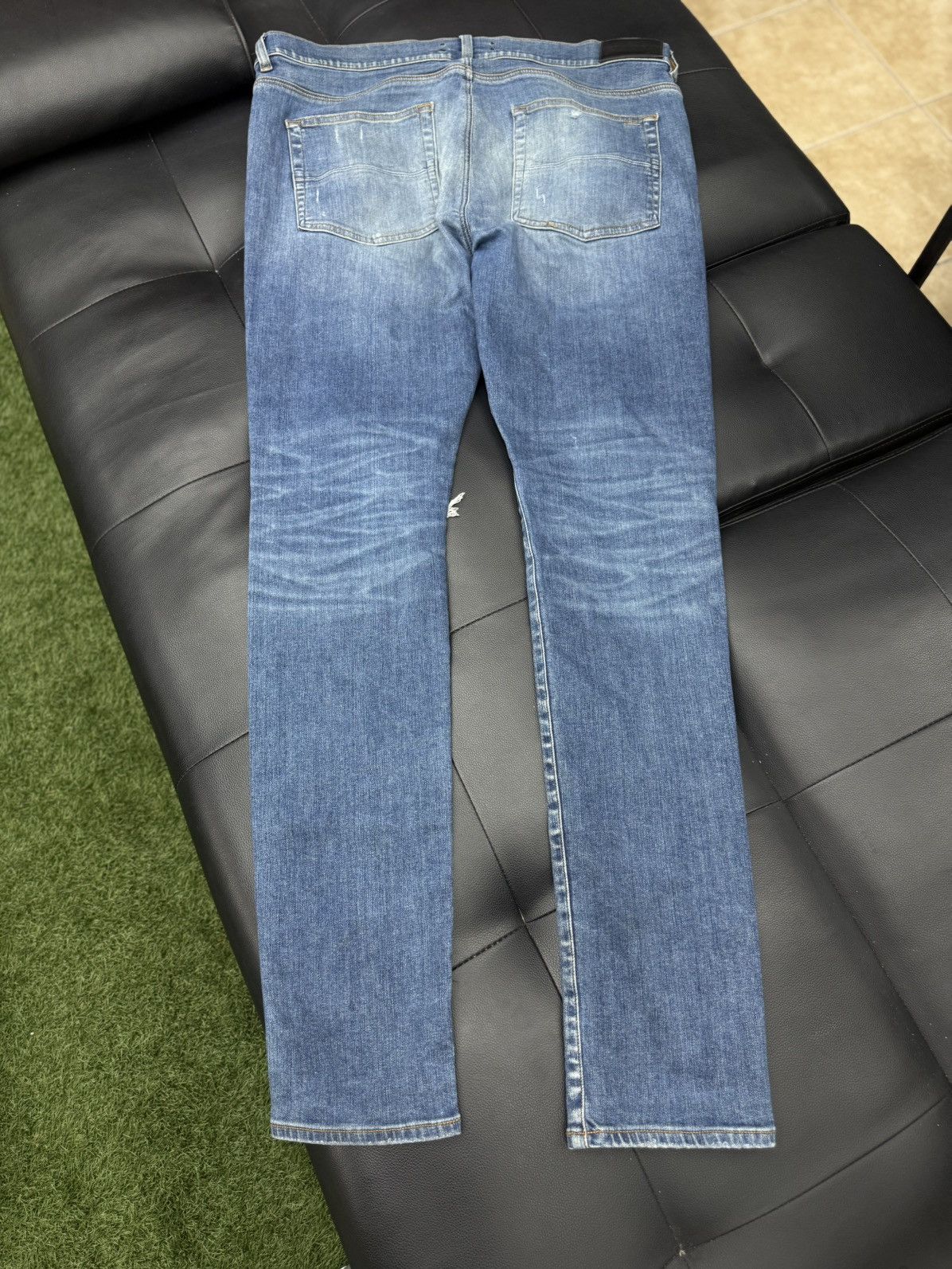 Amiri Amiri MX1 Jeans Blue Green Patch Size 38 Pre Owned 🧼 Size US 38 / EU 54 - 12 Thumbnail