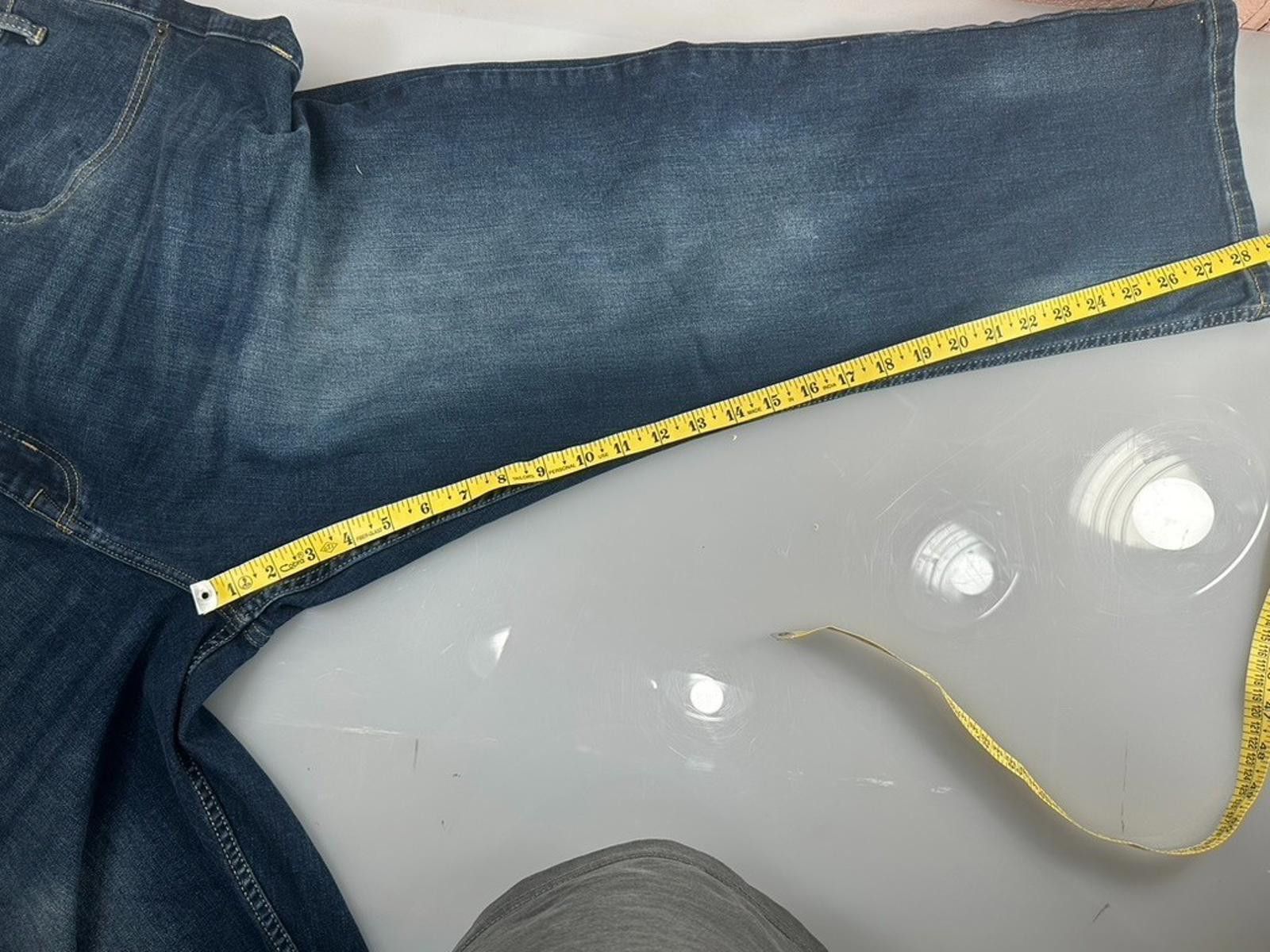 Vintage Foundry Foundry Men's 46/29 Blue Straight Stretch Big Denim Jeans Size US 44 / EU 60 - 5 Thumbnail