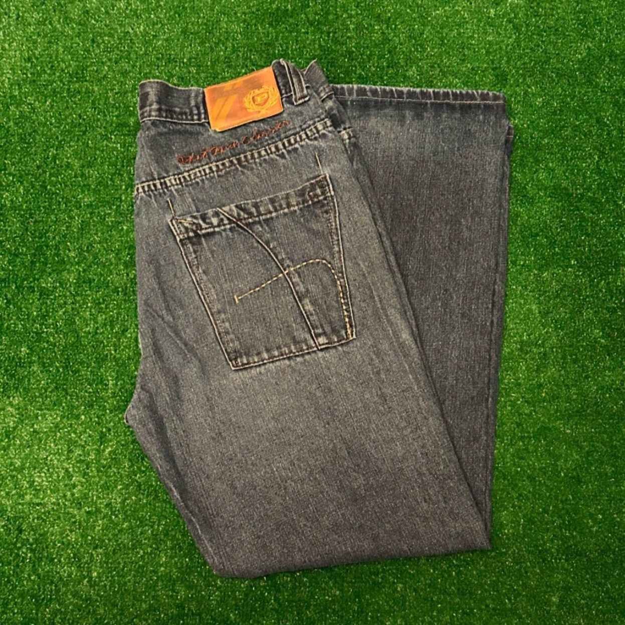 Phat Farm VINTAGE Phat Farm Jeans Men's Size 36 Dark Baggy Grunge Hip Hop Skater Size US 36 / EU 52 - 6 Thumbnail