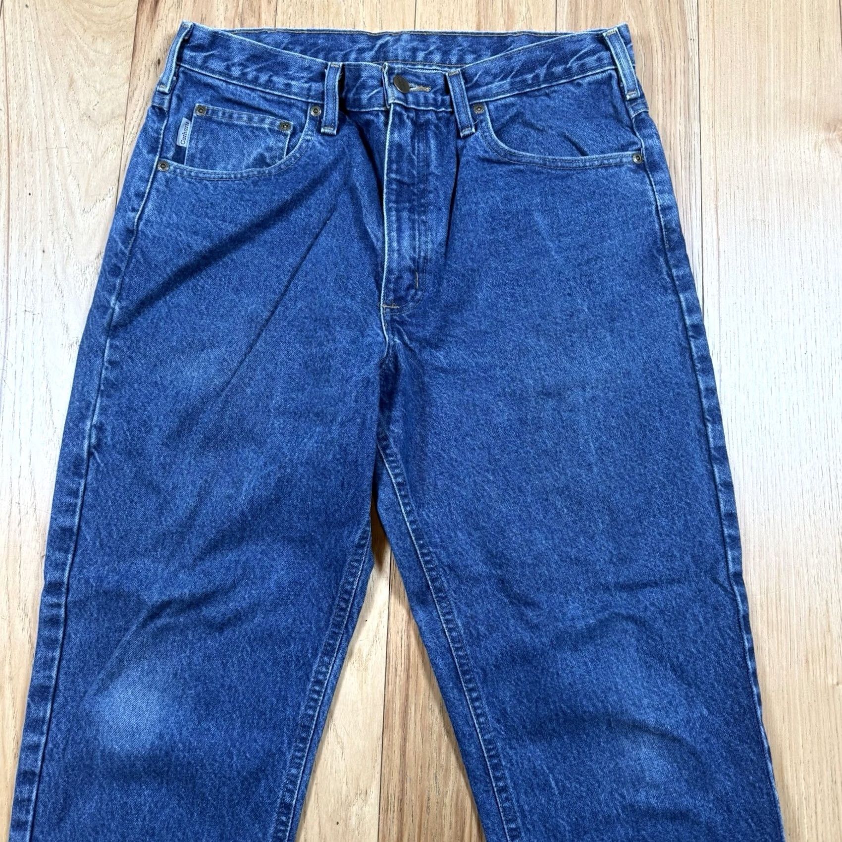 Carhartt VINTAGE Carhartt Jeans Mens 32x30 Blue Regular Straight Fit 32 Inseam Mens Jeans Blue Straight Carhartt VTG 34 tag caution Size US 32 / EU 48 - 4 Thumbnail