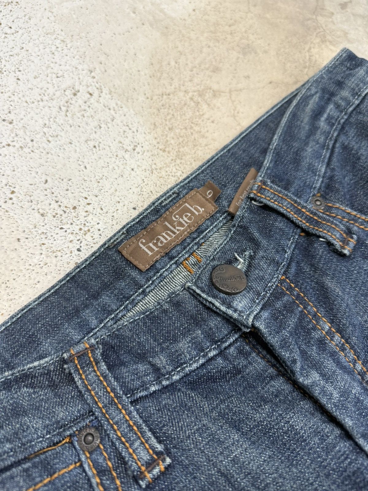 Frankie Shop Frankie b. Embellish Back Pocket Flare Denim Pants Size 30" / US 8 / IT 44 - 6 Thumbnail