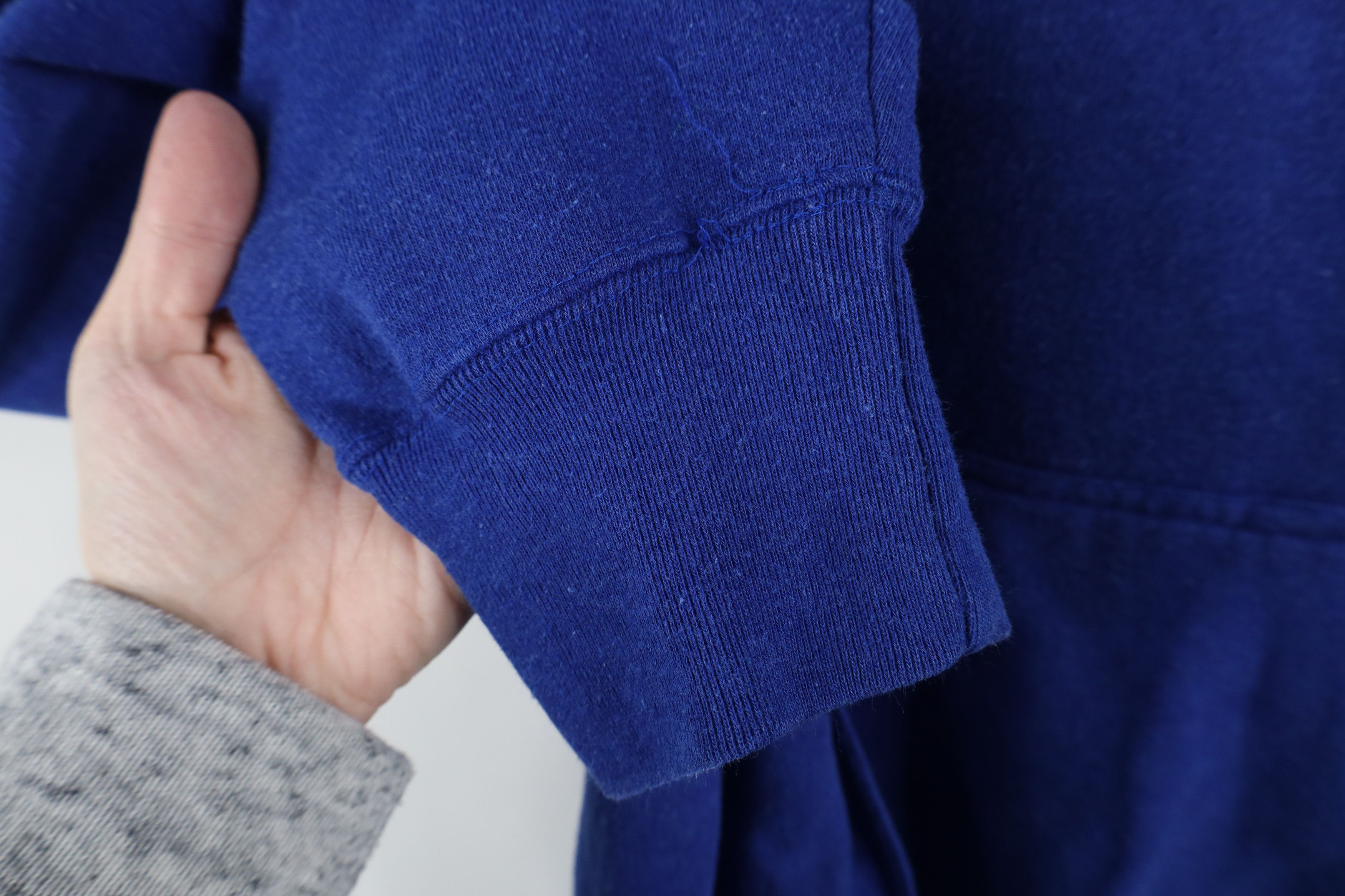 Vintage Vintage 90s Streetwear Baggy Fit Hoodie Sweatshirt Blue Size US XXL / EU 58 / 5 - 7 Thumbnail