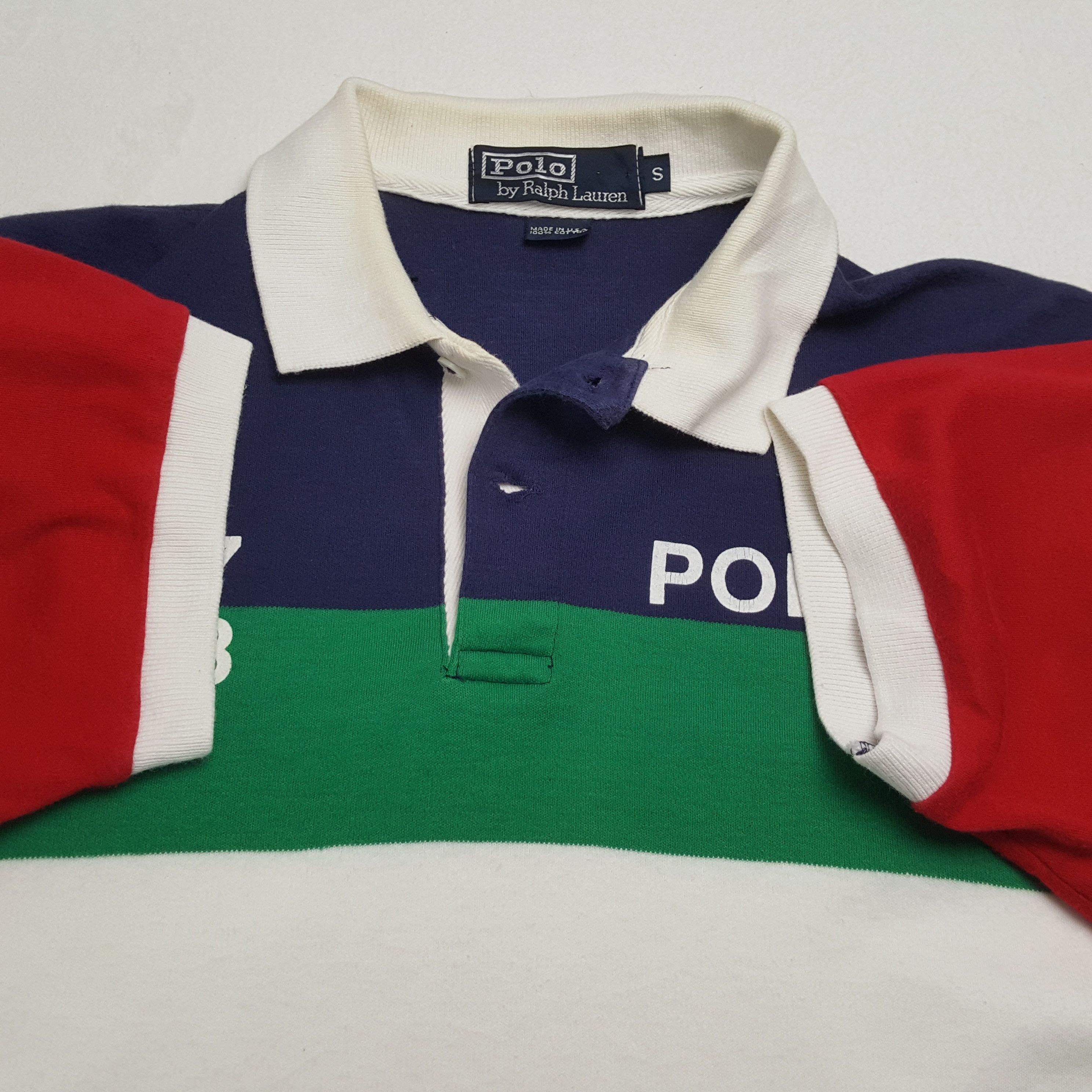 Polo Ralph Lauren × Vintage POLO by RALPH LAUREN Rare Fashion Style Design Polos Size US S / EU 44-46 / 1 - 5 Thumbnail