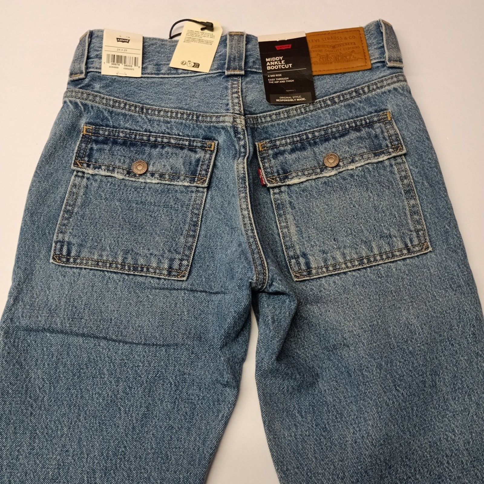 Levi's Levi's Premium Jeans Women's Middy Bootcut Size 24x29 Blue Size 24" / US 00 / IT 34 - 9 Thumbnail