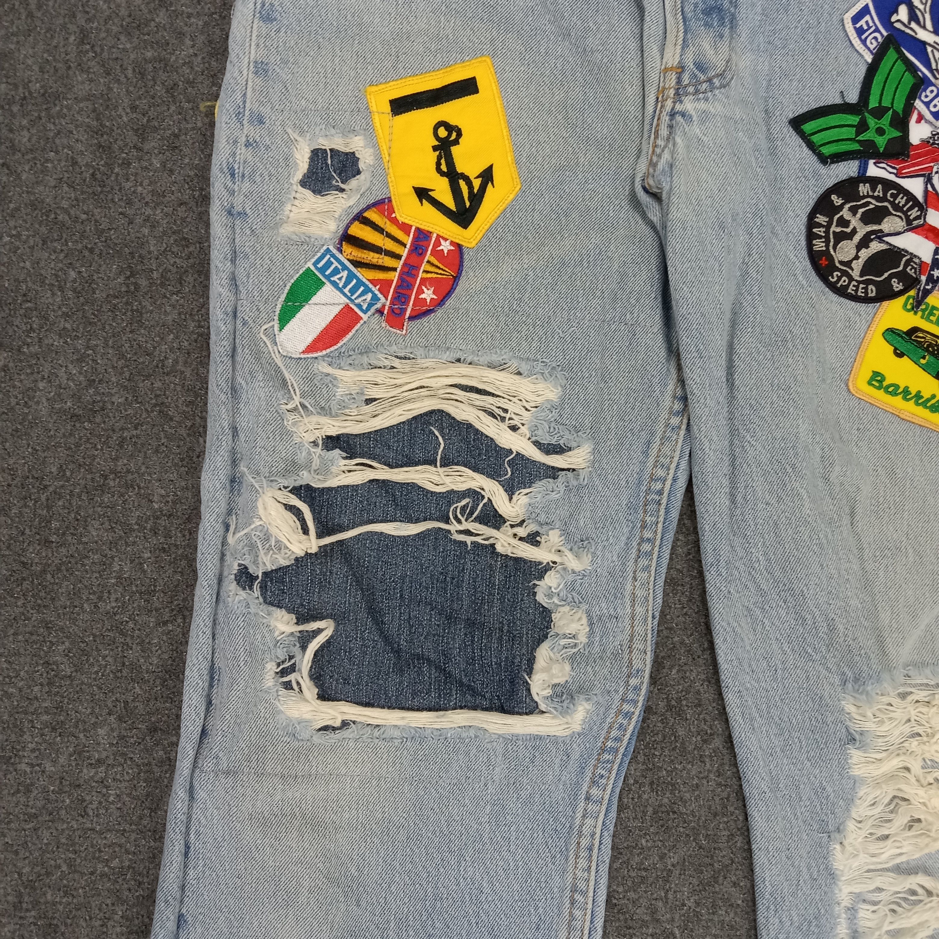 Levi's × Vintage Levi's American Style Custom Patchwork Denim Jeans Size US 33 - 3 Thumbnail