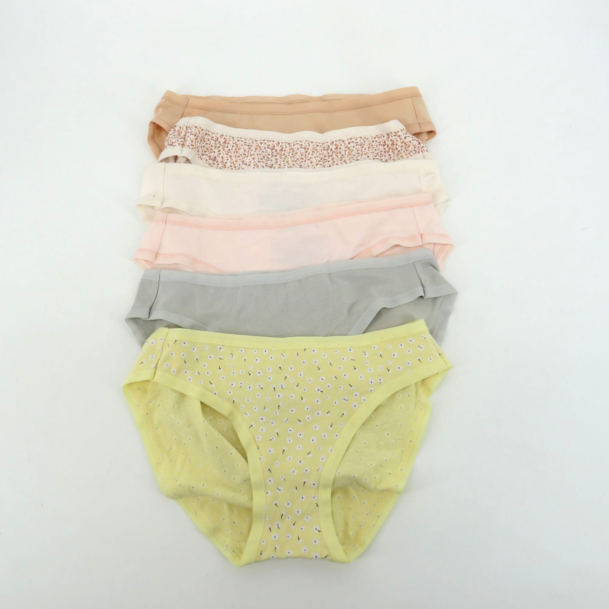 Other Womens Cotton Bikini Panties Set Of 6 Assorted Colors Patter Size ONE SIZE - 1 Thumbnail