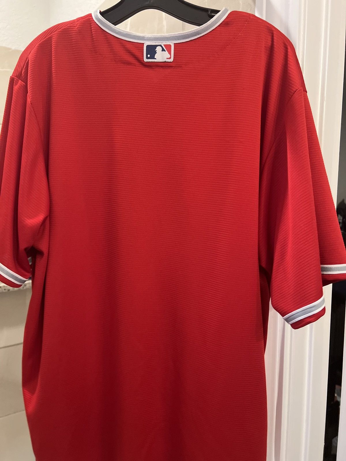 Majestic Los Angeles Angels Majestic Official Base Jersey Red Size US XL / EU 56 / 4 - 6 Thumbnail