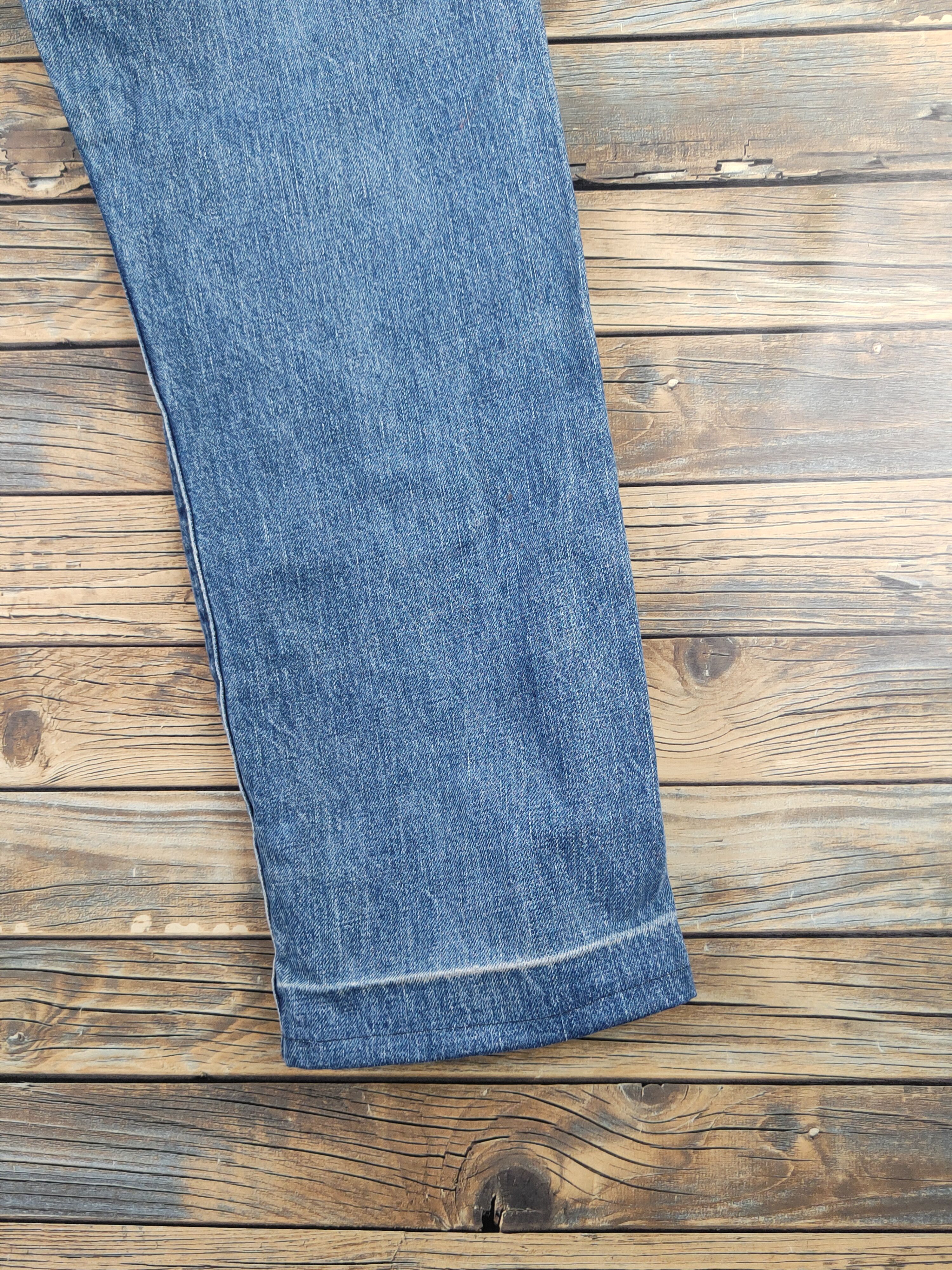 Levi's 502 Levi's big E Selvedge Ripped denim Jeans #W2261 Size US 30 / EU 46 - 12 Thumbnail