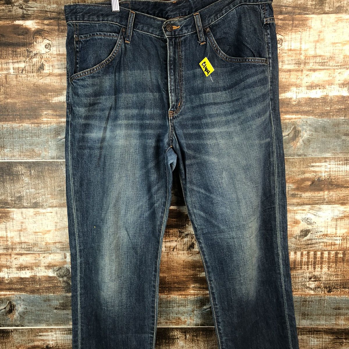 Edwin Edwin japan vintage faded Blue ripped Denim Pants #A1404 Size US 36 / EU 52 - 5 Thumbnail
