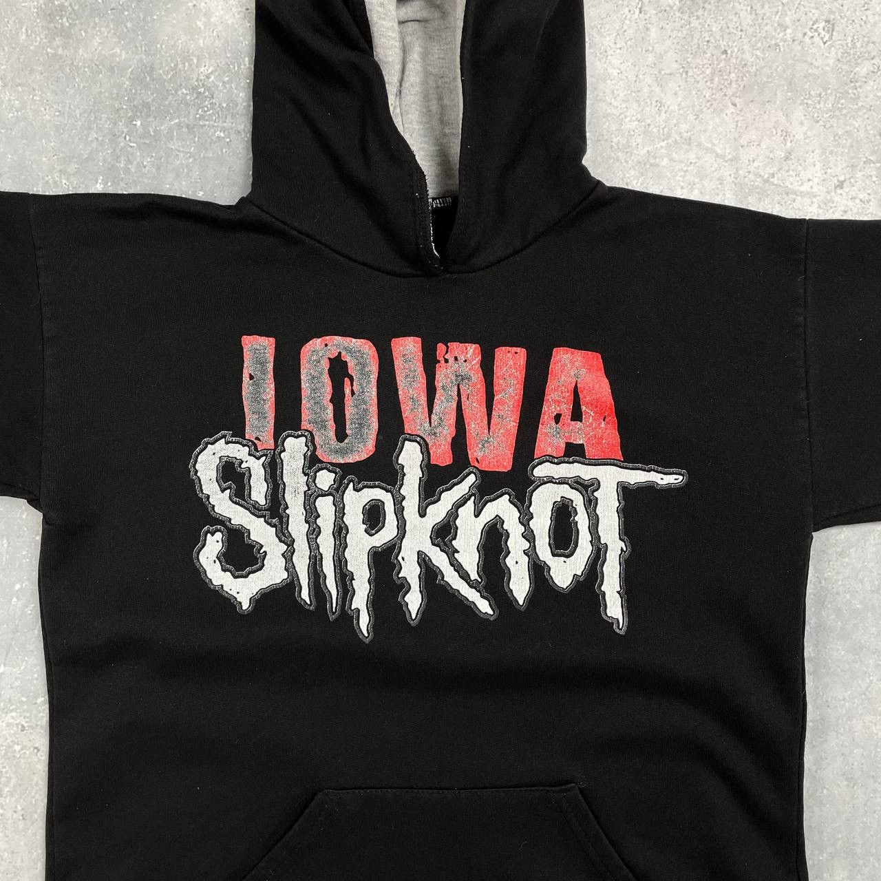Slipknot Vintage 2000s Slipknot IOWA UK Bootleg Hoodie Faded Black XS Size US XS / EU 42 / 0 - 5 Thumbnail