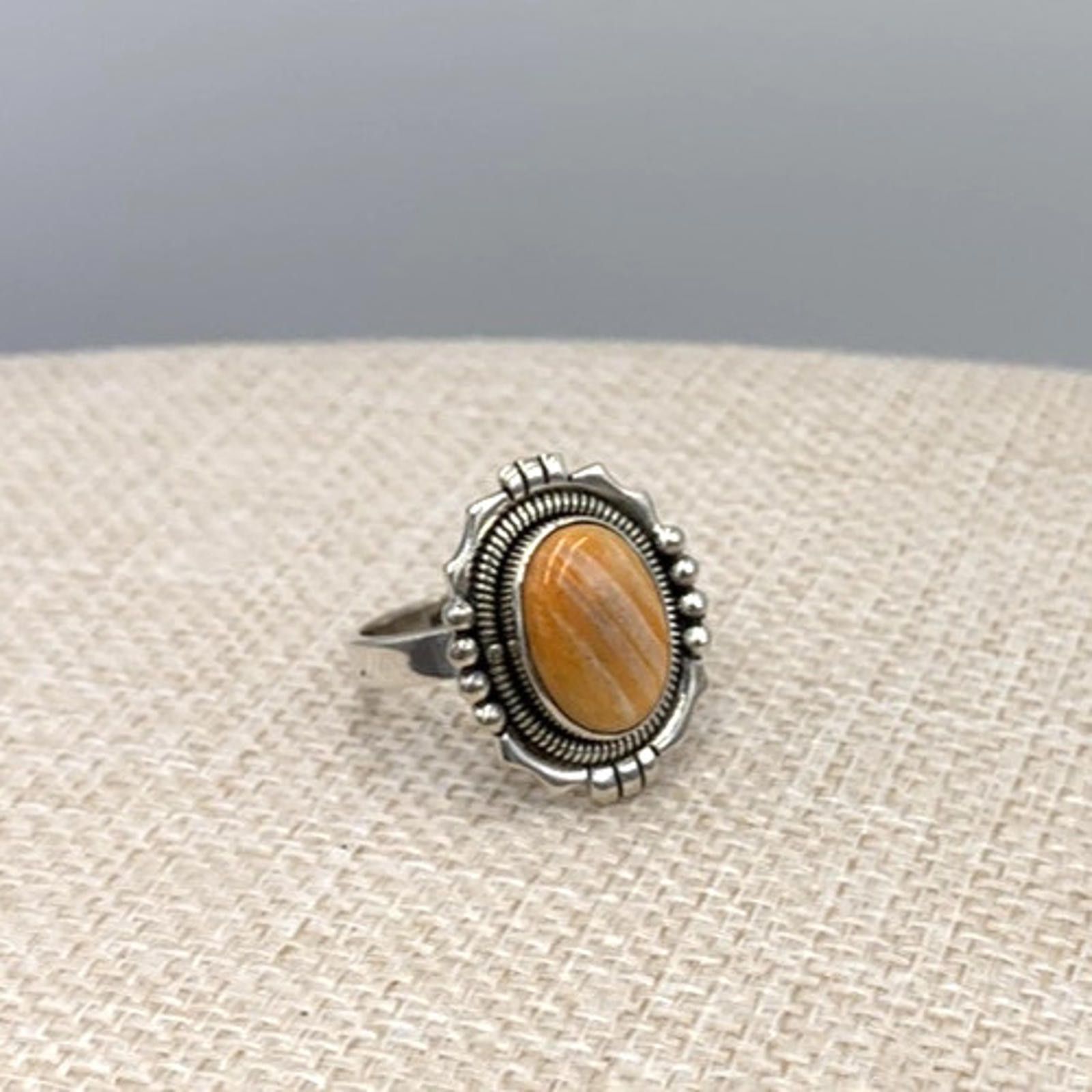 Other NOS Native Spiny Oyster Turquoise Sterling Silver Ring Size ONE SIZE - 1 Thumbnail