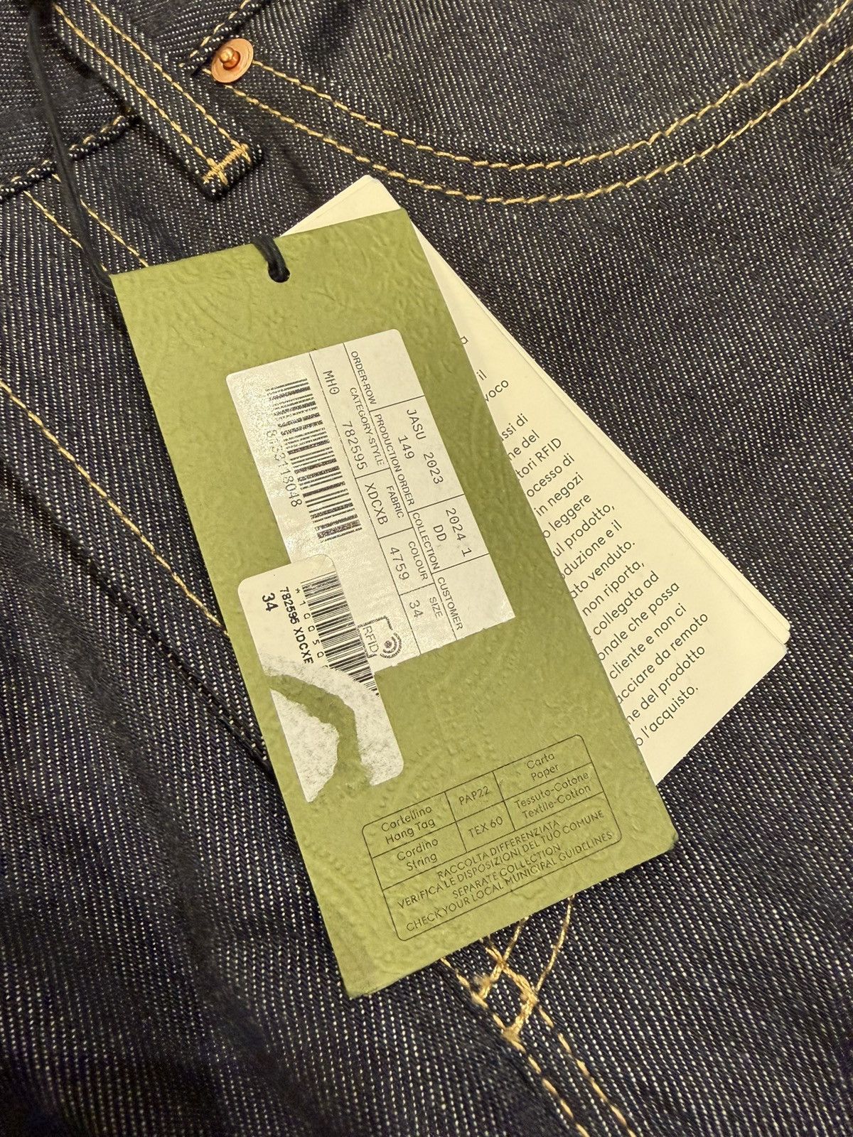 Gucci Gucci Horsebjt La Famiglia Denim Jeans Size US 34 / EU 50 - 4 Thumbnail