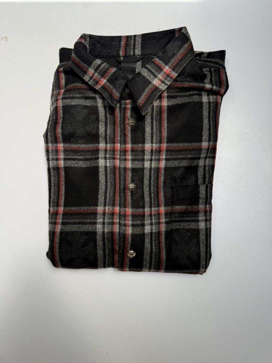 Chrome Hearts Chrome Hearts Cashmere Button Up With Patches Size US XL / EU 56 / 4 - 1 Thumbnail